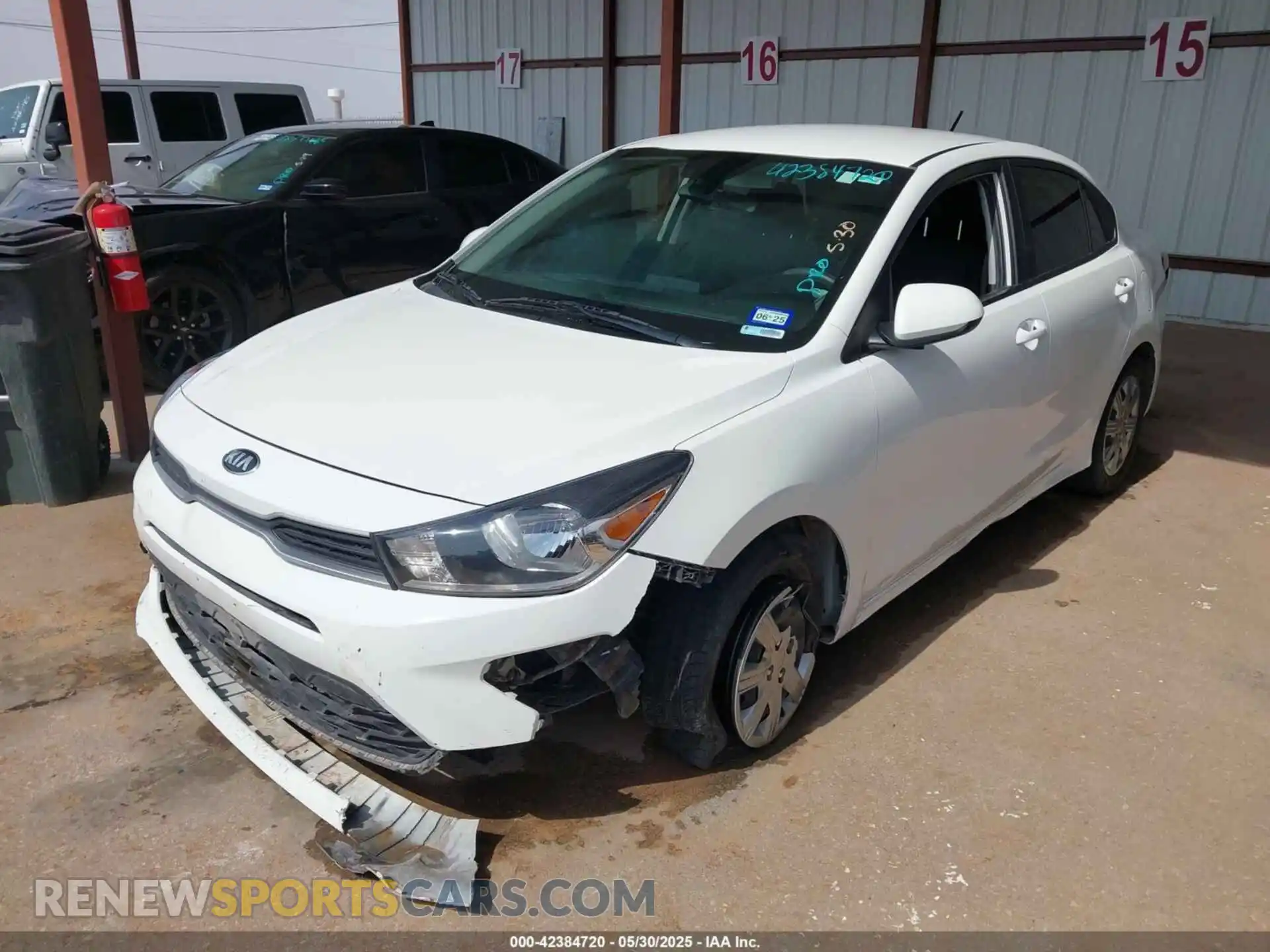 2 Photograph of a damaged car 3KPA24AD9ME400529 KIA RIO 2021