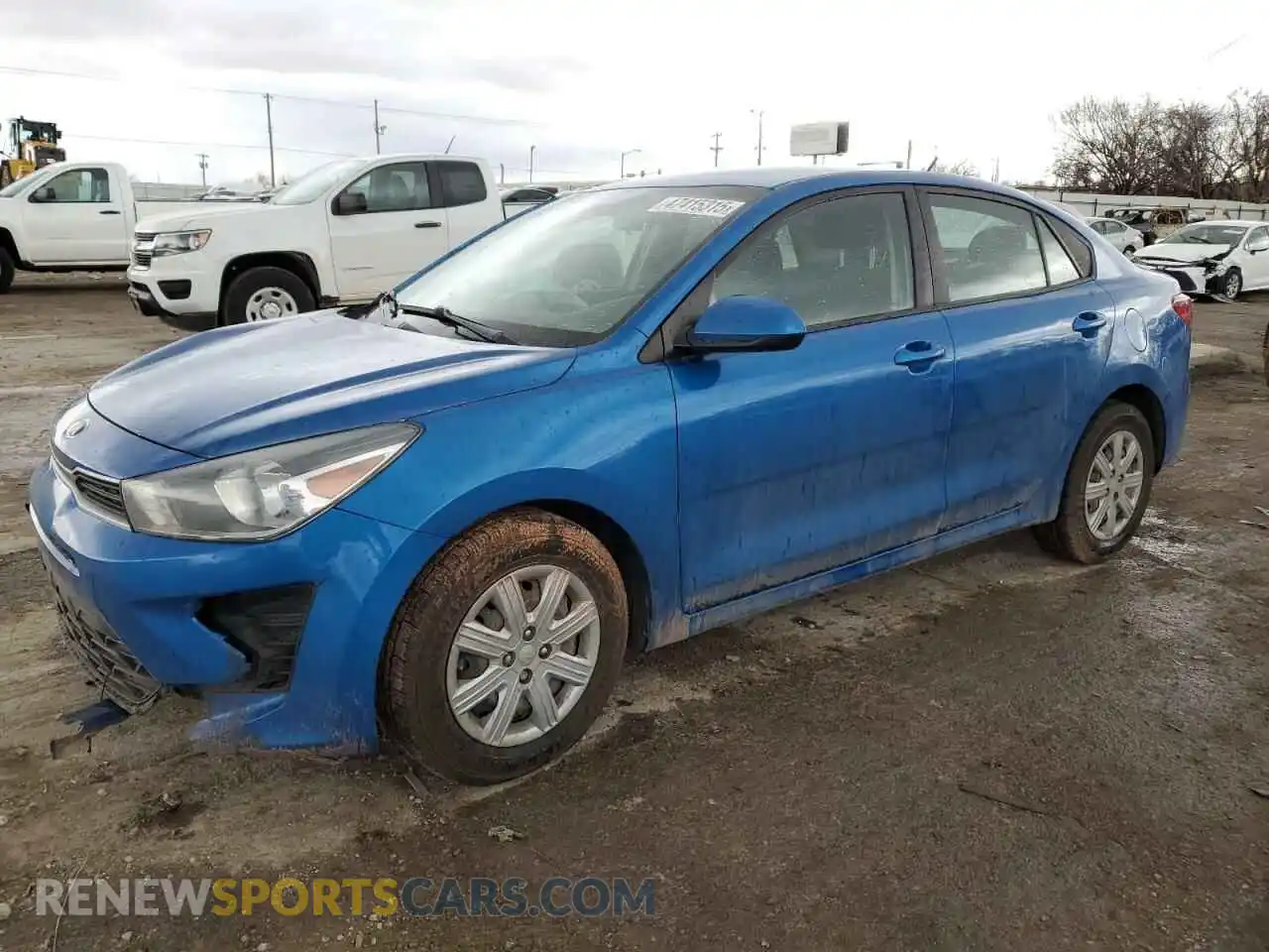 1 Photograph of a damaged car 3KPA24AD9ME422496 KIA RIO 2021