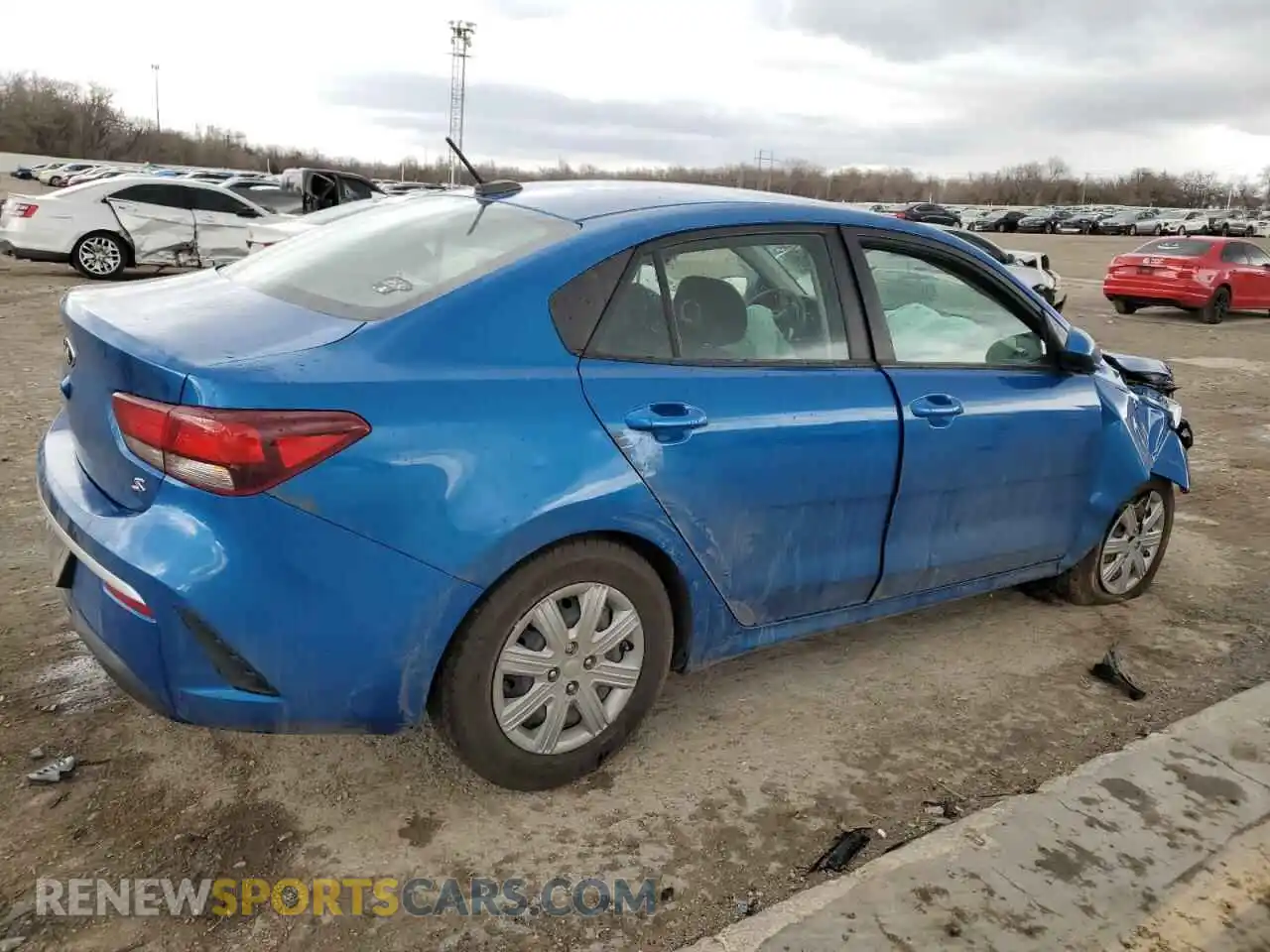 3 Photograph of a damaged car 3KPA24AD9ME422496 KIA RIO 2021