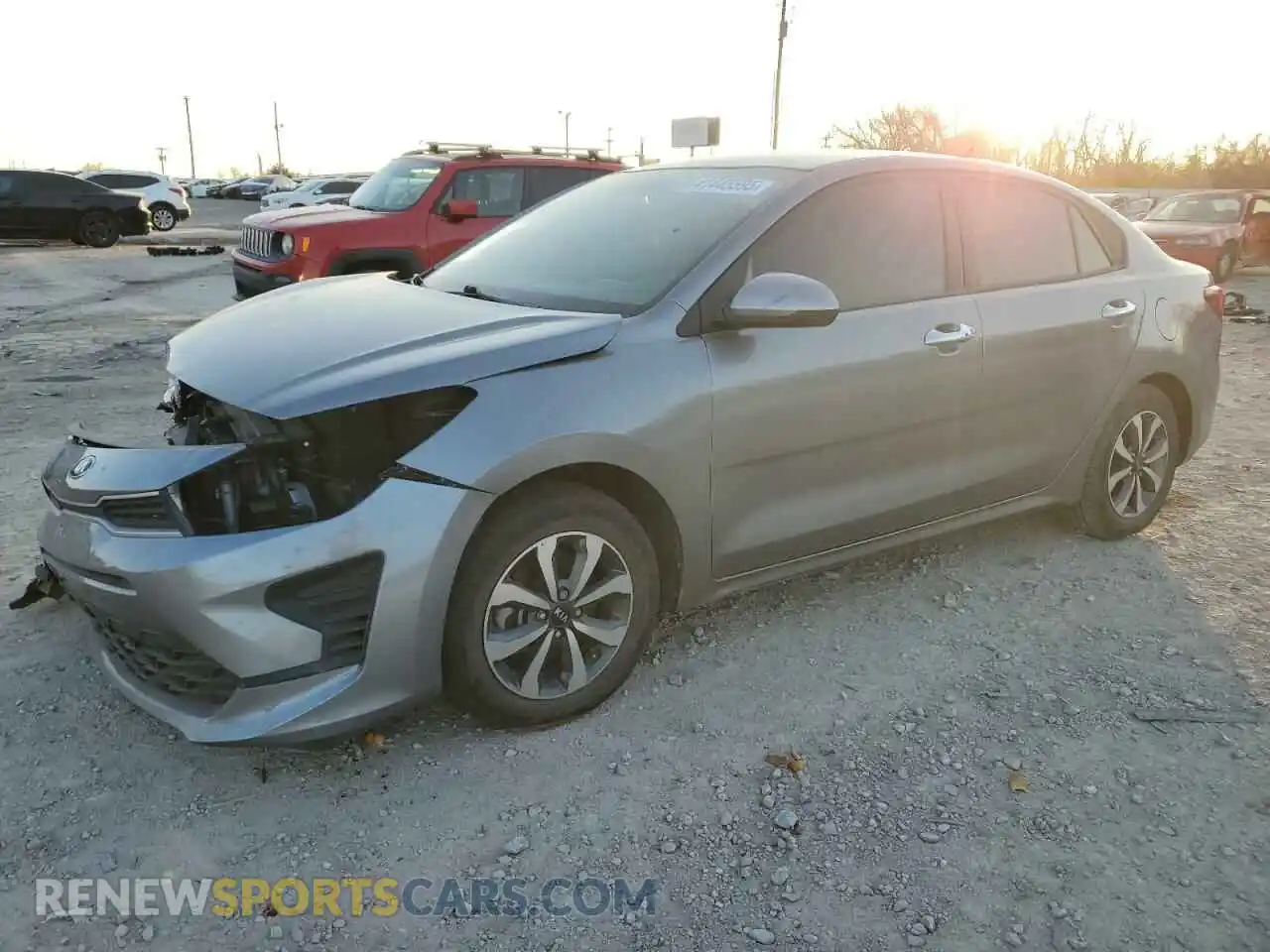 1 Photograph of a damaged car 3KPA24AD9ME425303 KIA RIO 2021