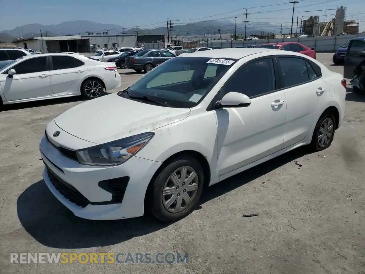 1 Photograph of a damaged car 3KPA24ADXME375737 KIA RIO 2021