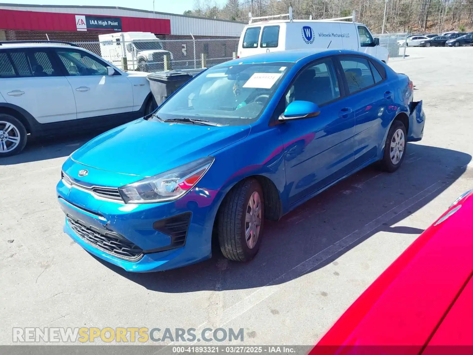 2 Photograph of a damaged car 3KPA24ADXME392599 KIA RIO 2021