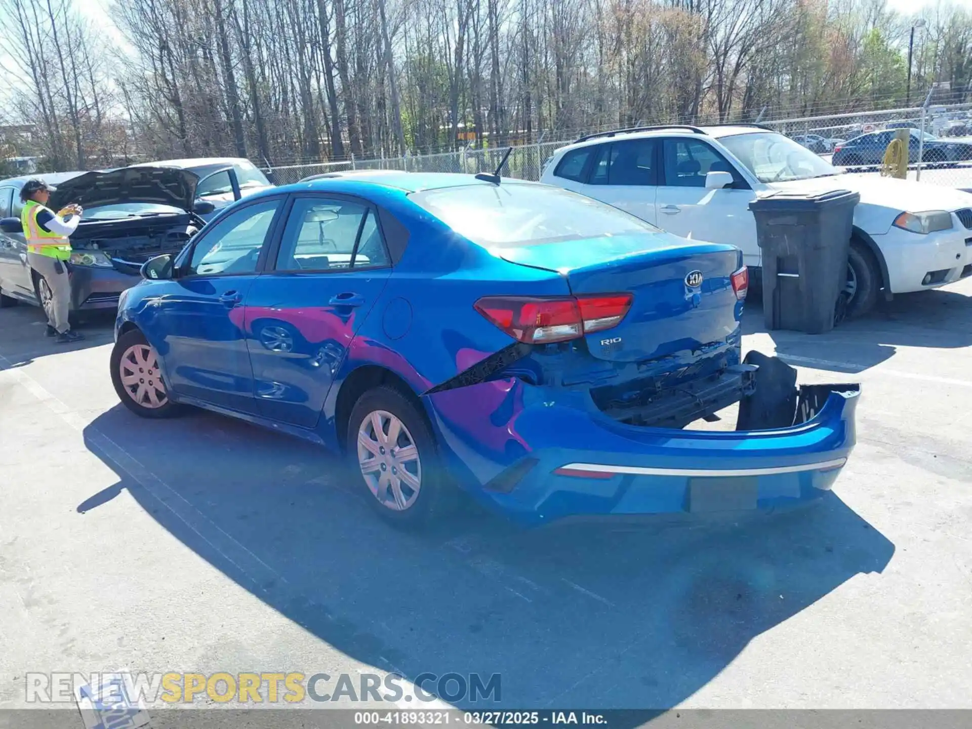 3 Photograph of a damaged car 3KPA24ADXME392599 KIA RIO 2021