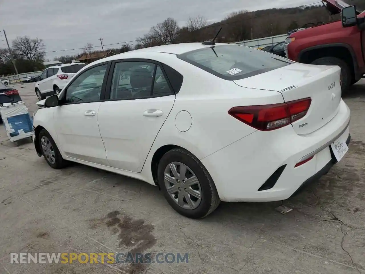 2 fotografías del automóvil dañado 3KPA24AD3NE481660 KIA RIO 2022