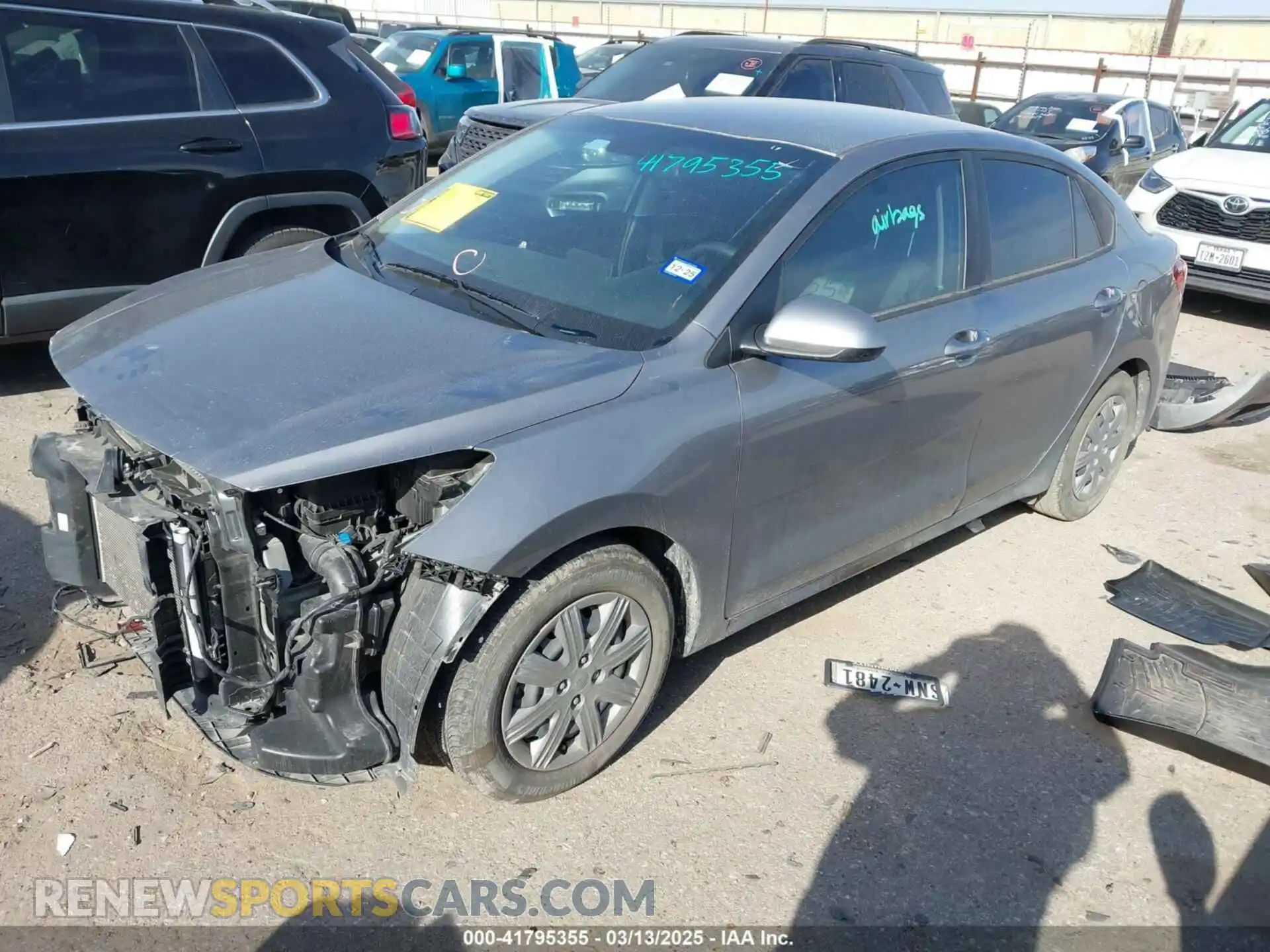 2 Photograph of a damaged car 3KPA24AD2PE539471 KIA RIO 2023