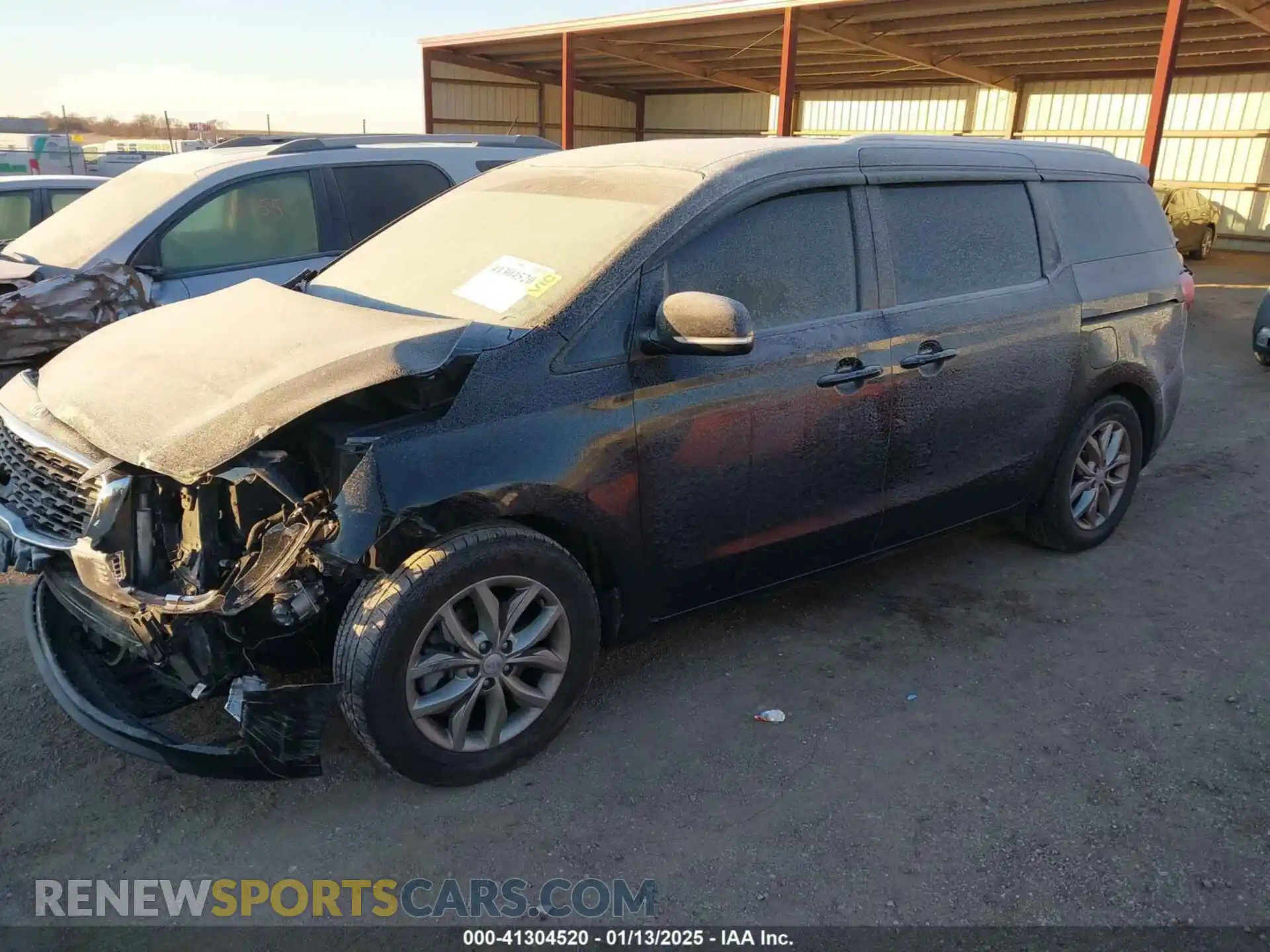 2 fotografías del automóvil dañado KNDMB5C15K6514908 KIA SEDONA 2019