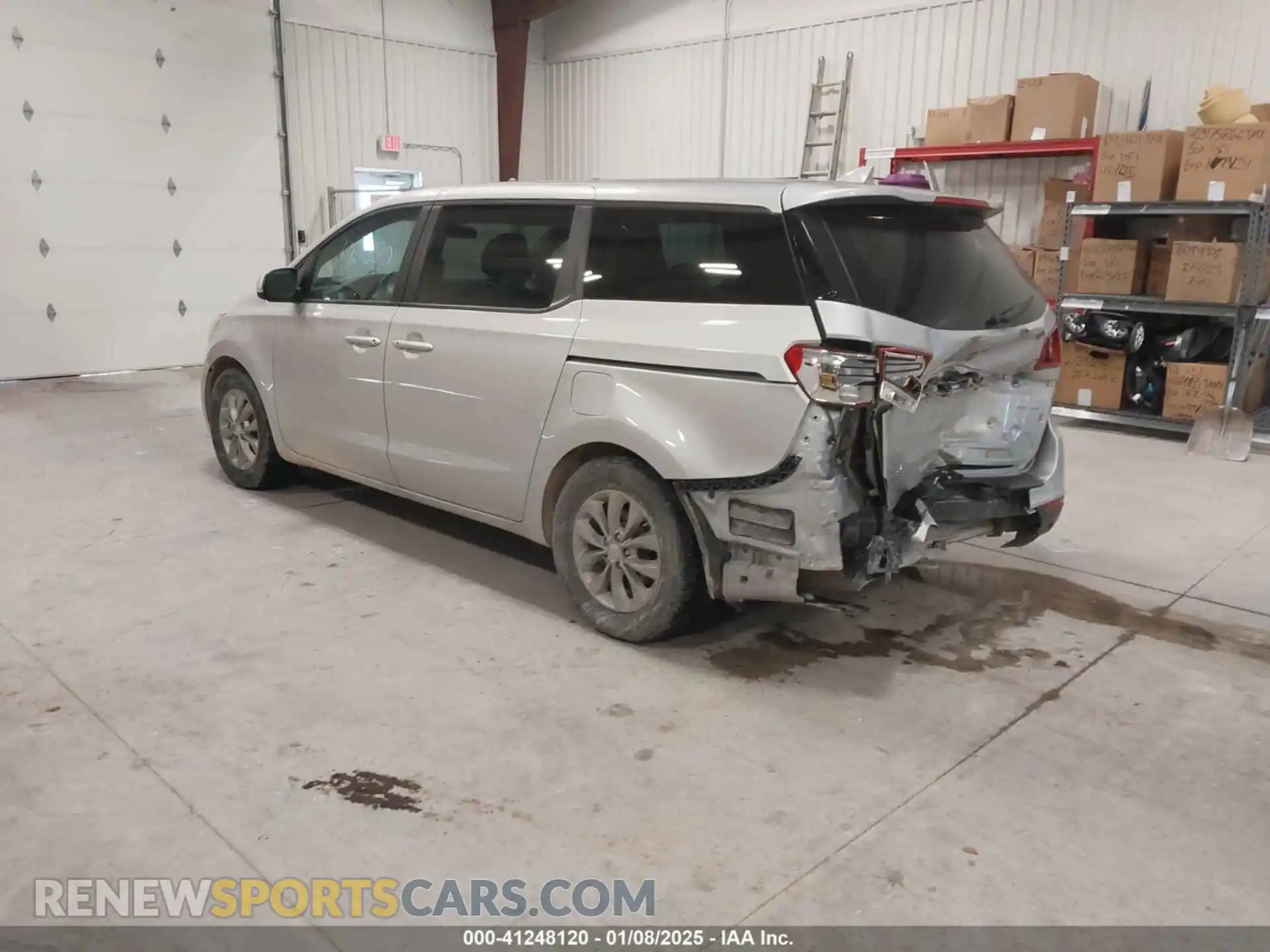 3 fotografías del automóvil dañado KNDMB5C18M6673537 KIA SEDONA 2021