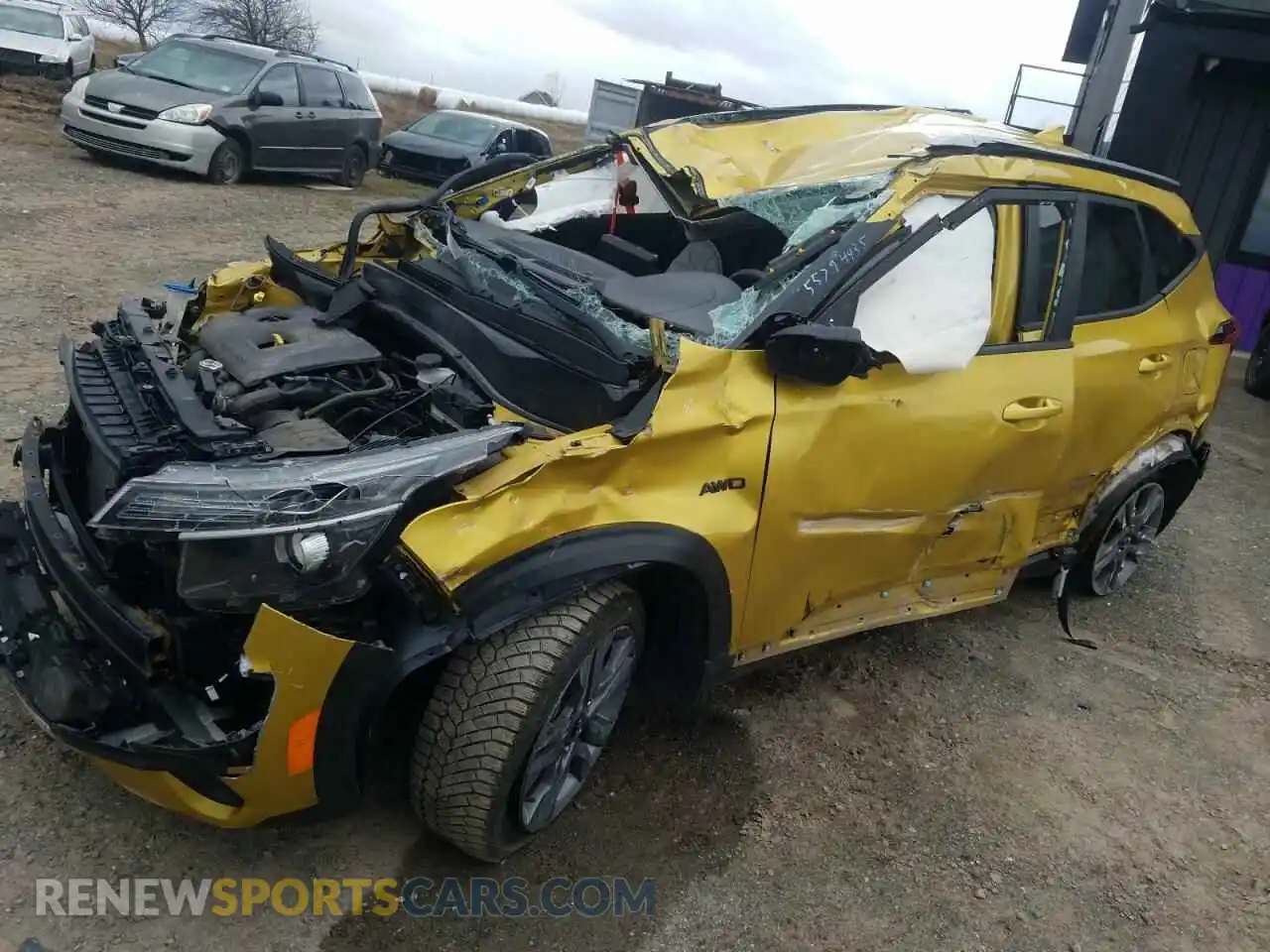 1 Photograph of a damaged car KNDEPCAA6M7153716 KIA SELTOS 2021