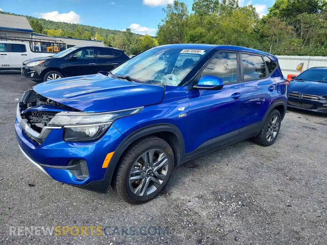 1 Photograph of a damaged car KNDEPCAA9M7134755 KIA SELTOS 2021