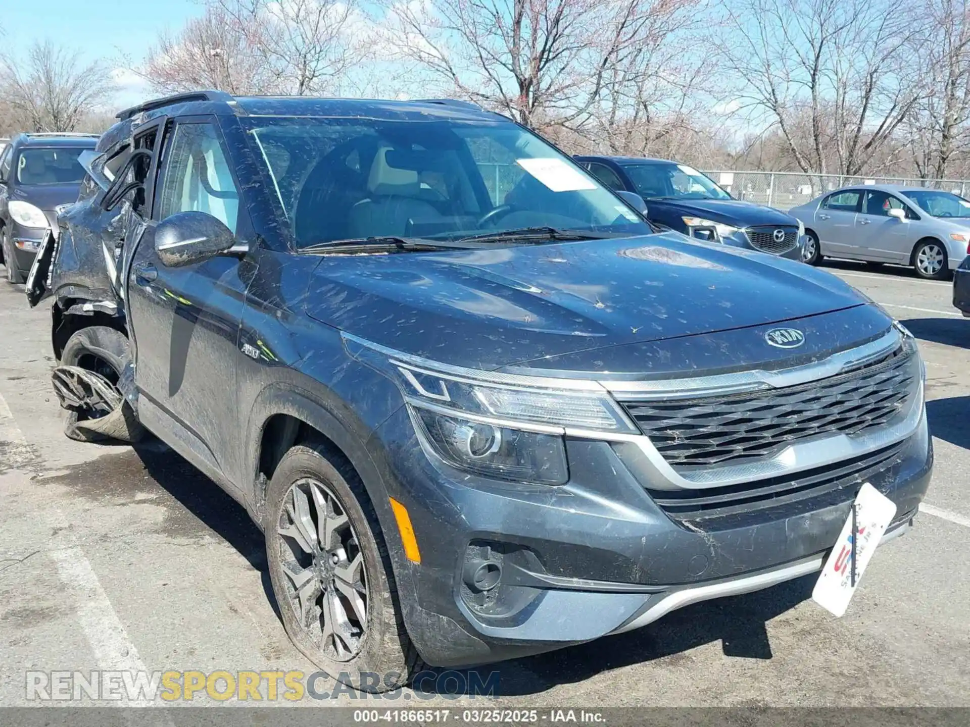 1 Photograph of a damaged car KNDERCAA2M7149284 KIA SELTOS 2021