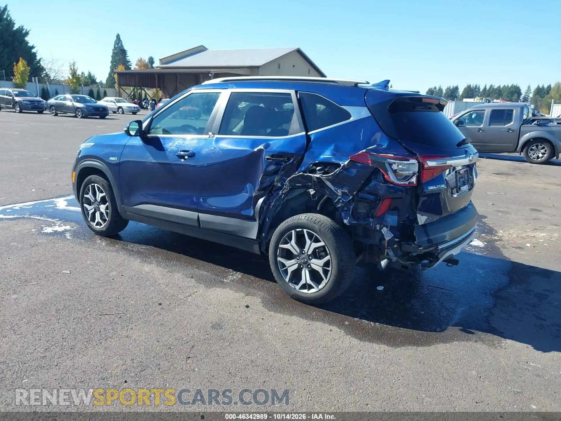 3 fotografías del automóvil dañado KNDERCAA3M7140318 KIA SELTOS 2021