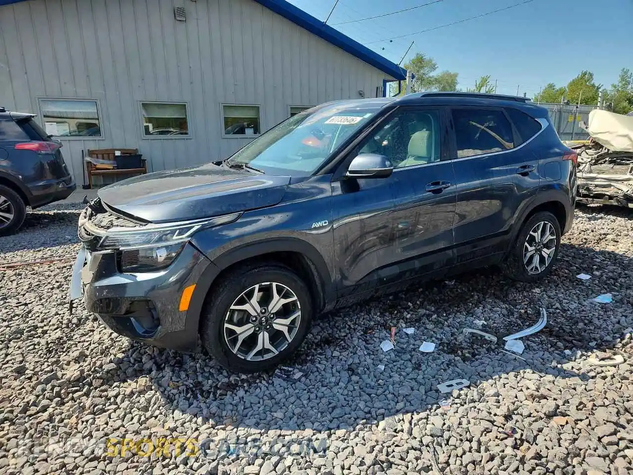 1 Photograph of a damaged car KNDERCAA7M7123764 KIA SELTOS 2021