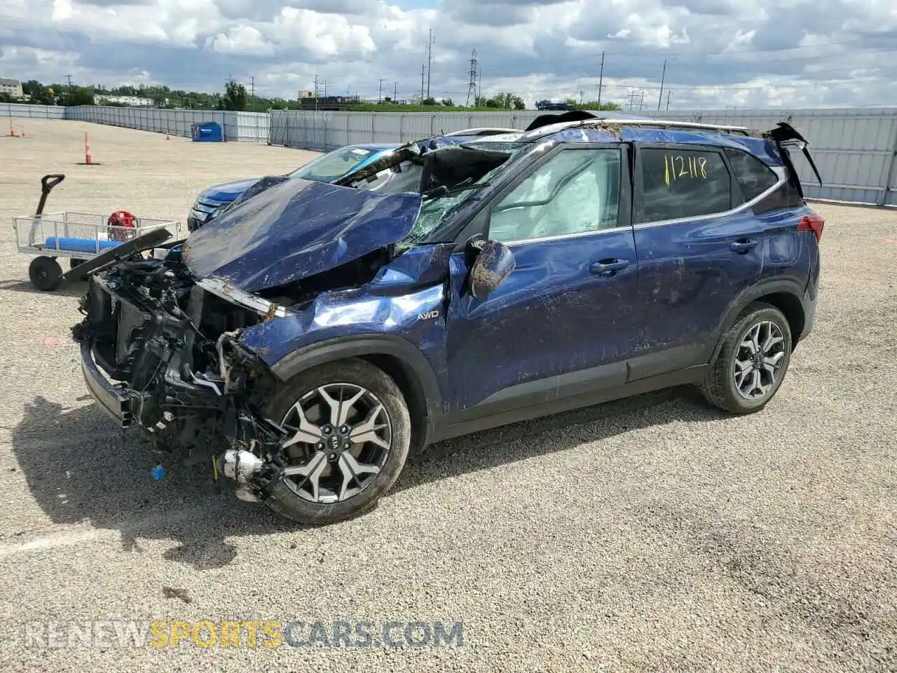 1 Photograph of a damaged car KNDERCAA9M7112118 KIA SELTOS 2021