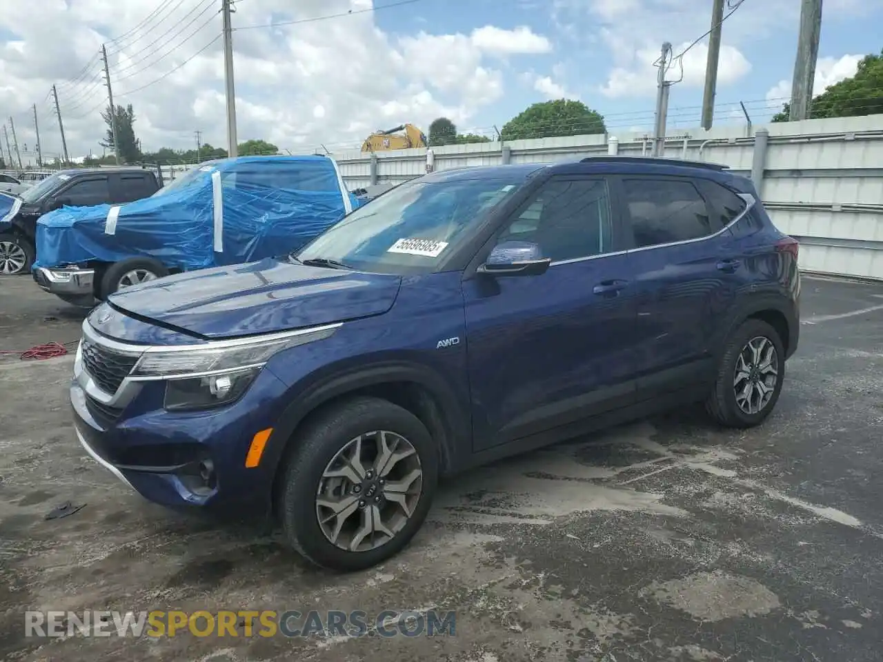 1 Photograph of a damaged car KNDERCAA9M7219461 KIA SELTOS 2021