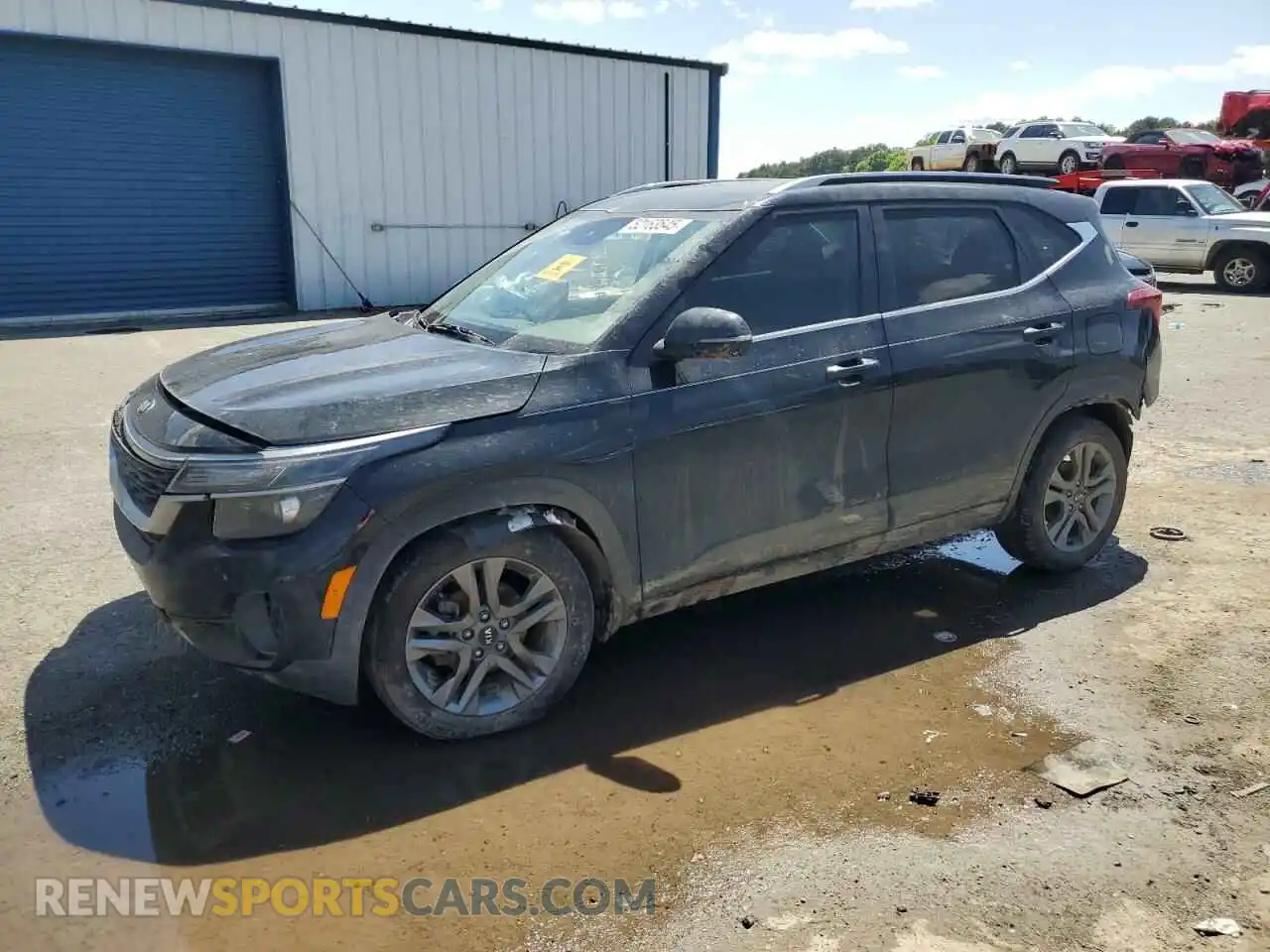1 Photograph of a damaged car KNDEU2AA2M7095039 KIA SELTOS 2021