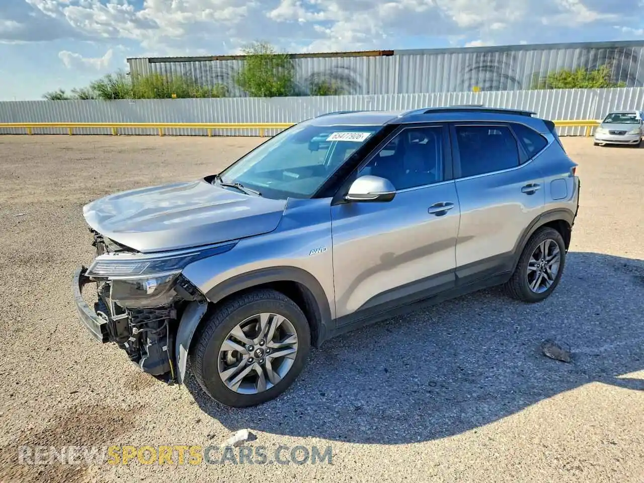 1 Photograph of a damaged car KNDEUCAA0M7042653 KIA SELTOS 2021