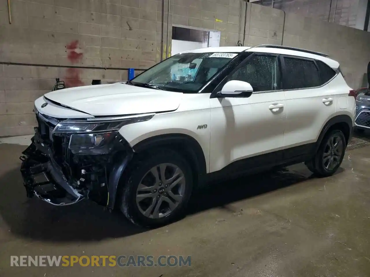 1 Photograph of a damaged car KNDEUCAA9M7140144 KIA SELTOS 2021
