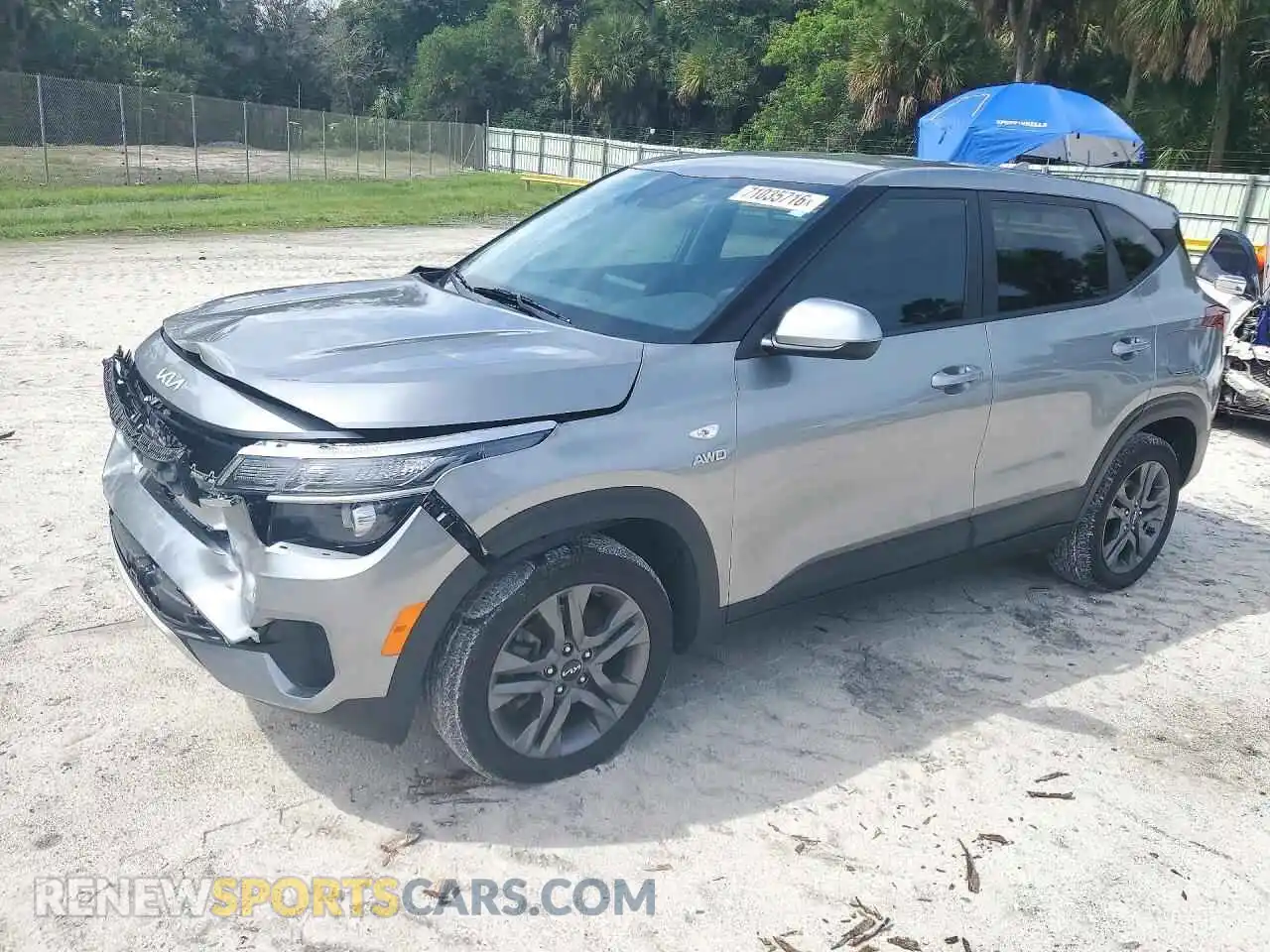 1 Photograph of a damaged car KNDEPCAA0P7369307 KIA SELTOS 2023