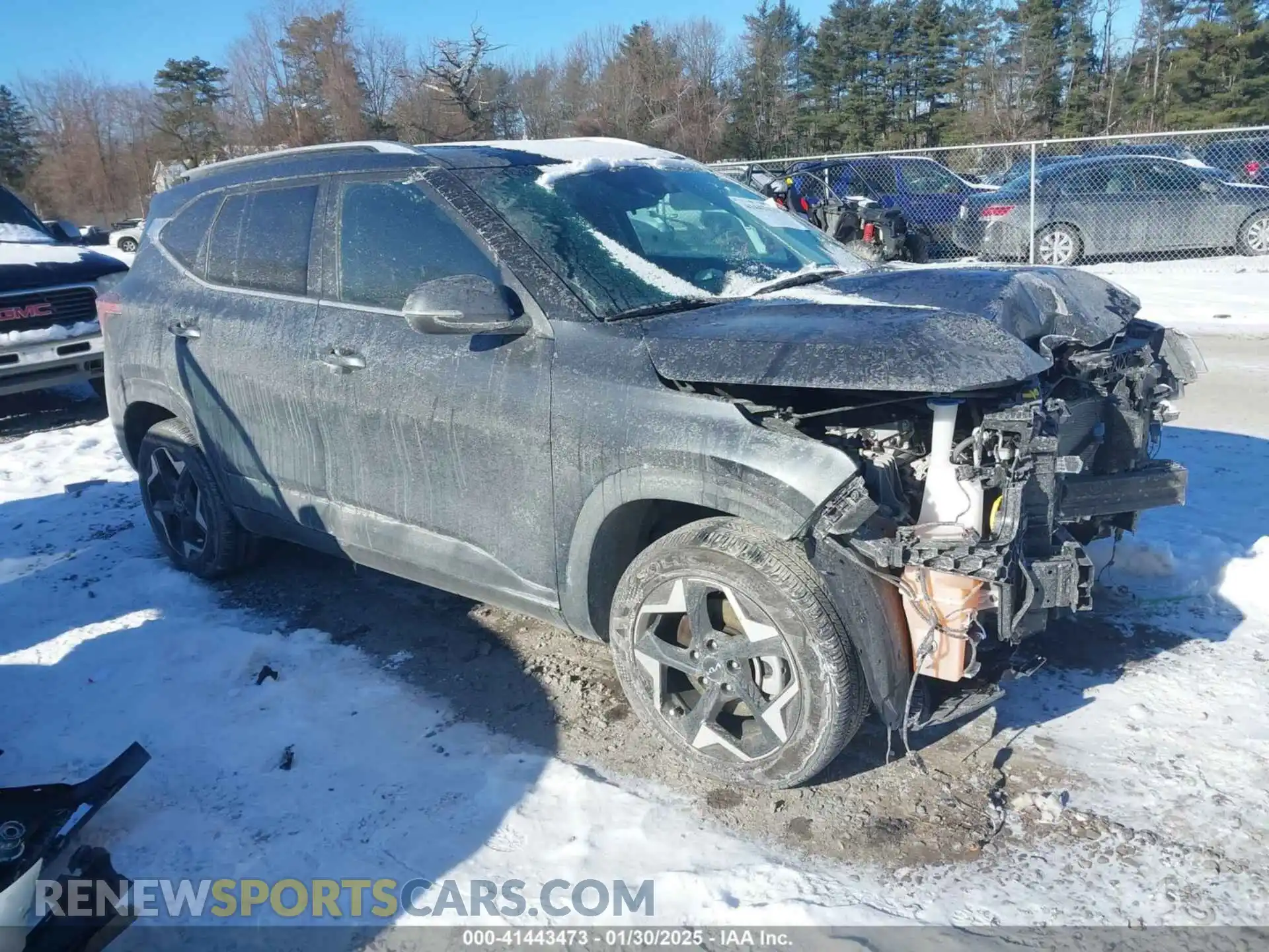 1 Photograph of a damaged car KNDERCAA4R7640284 KIA SELTOS 2024