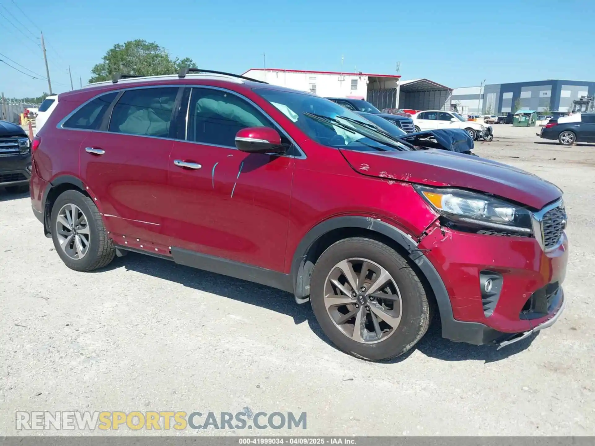 1 Photograph of a damaged car 5XYPH4A50KG464007 KIA SORENTO 2019