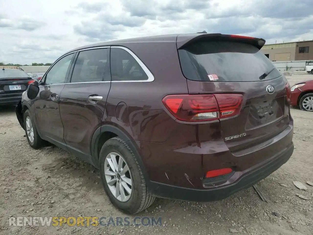 2 fotografías del automóvil dañado 5XYPG4A56LG615016 KIA SORENTO 2020