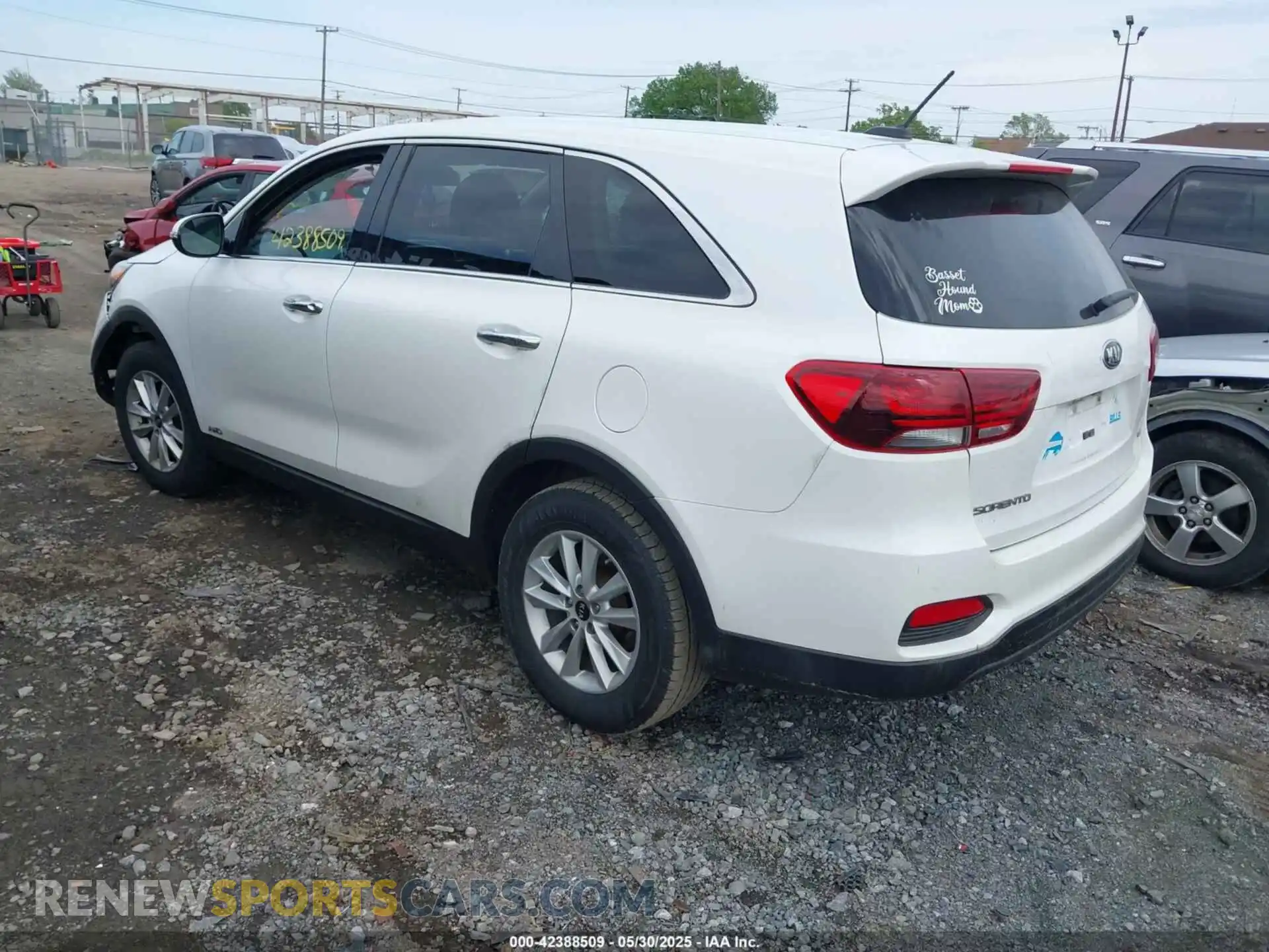 3 fotografías del automóvil dañado 5XYPGDA35LG651066 KIA SORENTO 2020