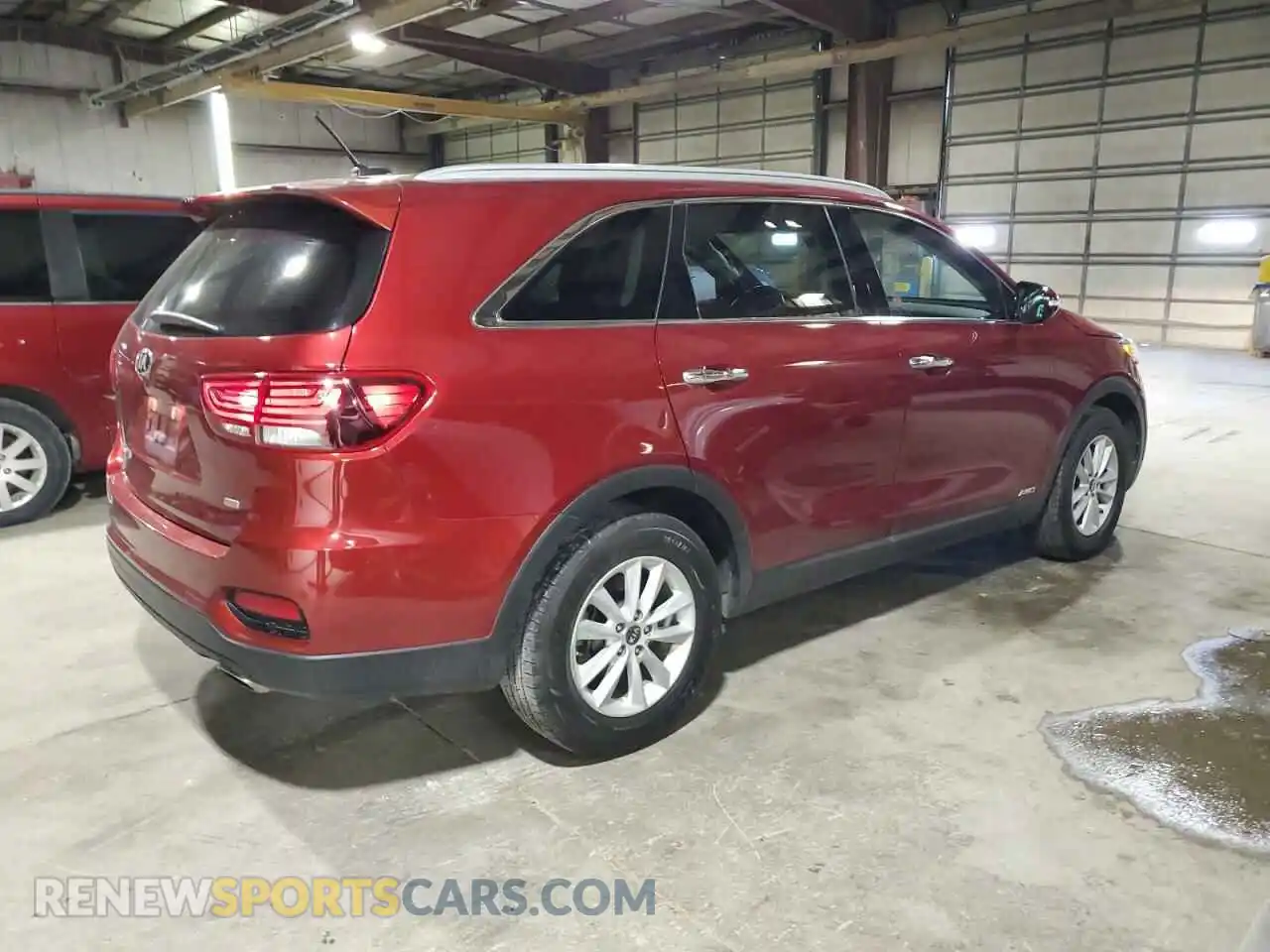 3 fotografías del automóvil dañado 5XYPGDA36LG650556 KIA SORENTO 2020