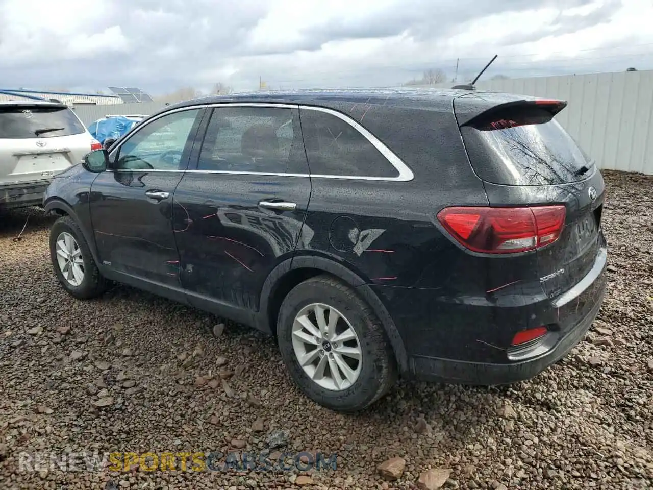 2 fotografías del automóvil dañado 5XYPGDA38LG668752 KIA SORENTO 2020