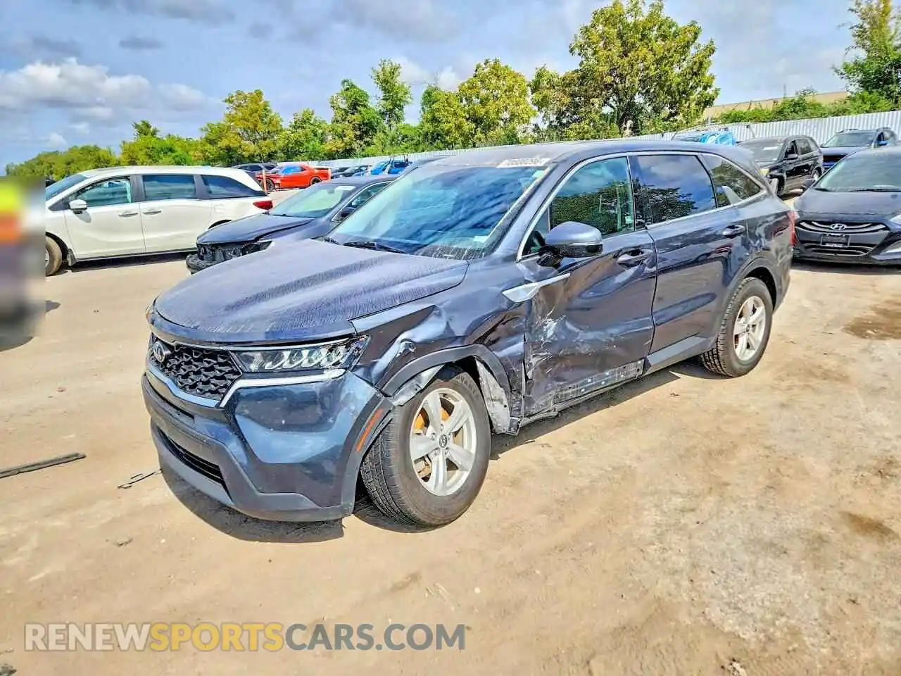1 Photograph of a damaged car 5XYRG4LC3MG024955 KIA SORENTO 2021