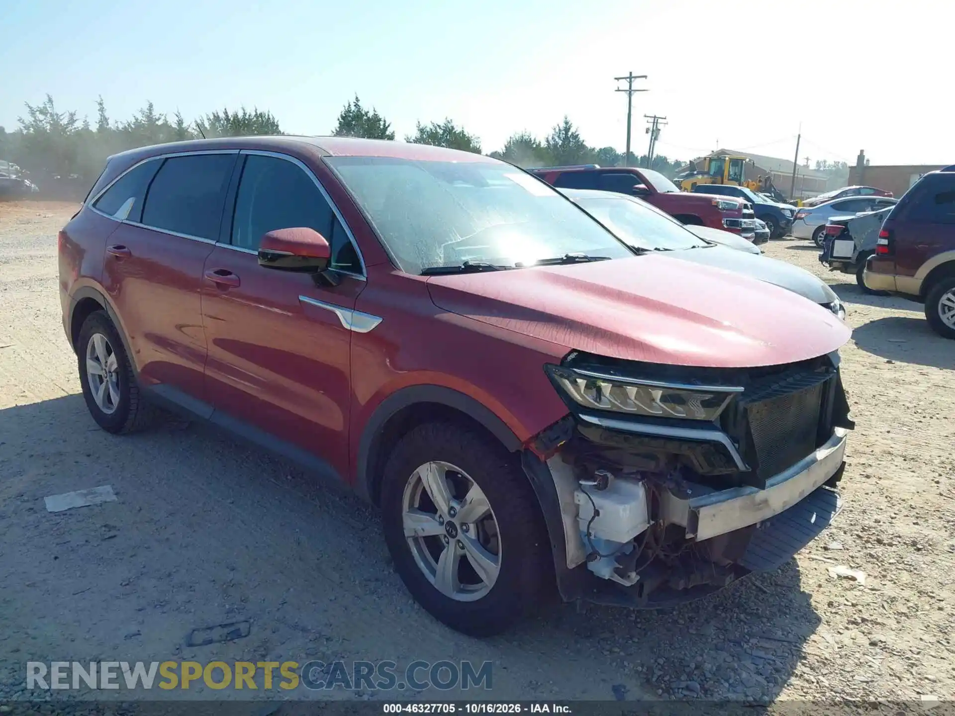 1 Photograph of a damaged car 5XYRG4LC4MG017965 KIA SORENTO 2021