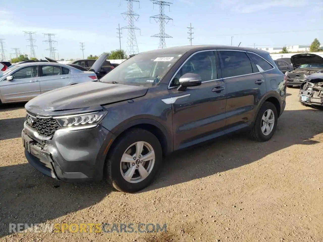 1 Photograph of a damaged car 5XYRG4LC7MG018155 KIA SORENTO 2021