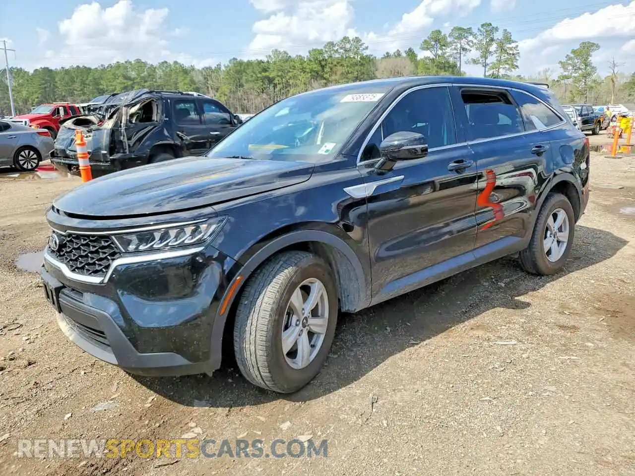 1 Photograph of a damaged car 5XYRG4LCXMG048542 KIA SORENTO 2021
