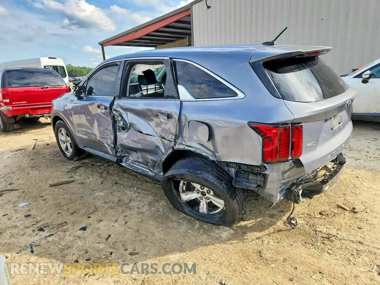2 fotografías del automóvil dañado 5XYRGDLC2MG036255 KIA SORENTO 2021