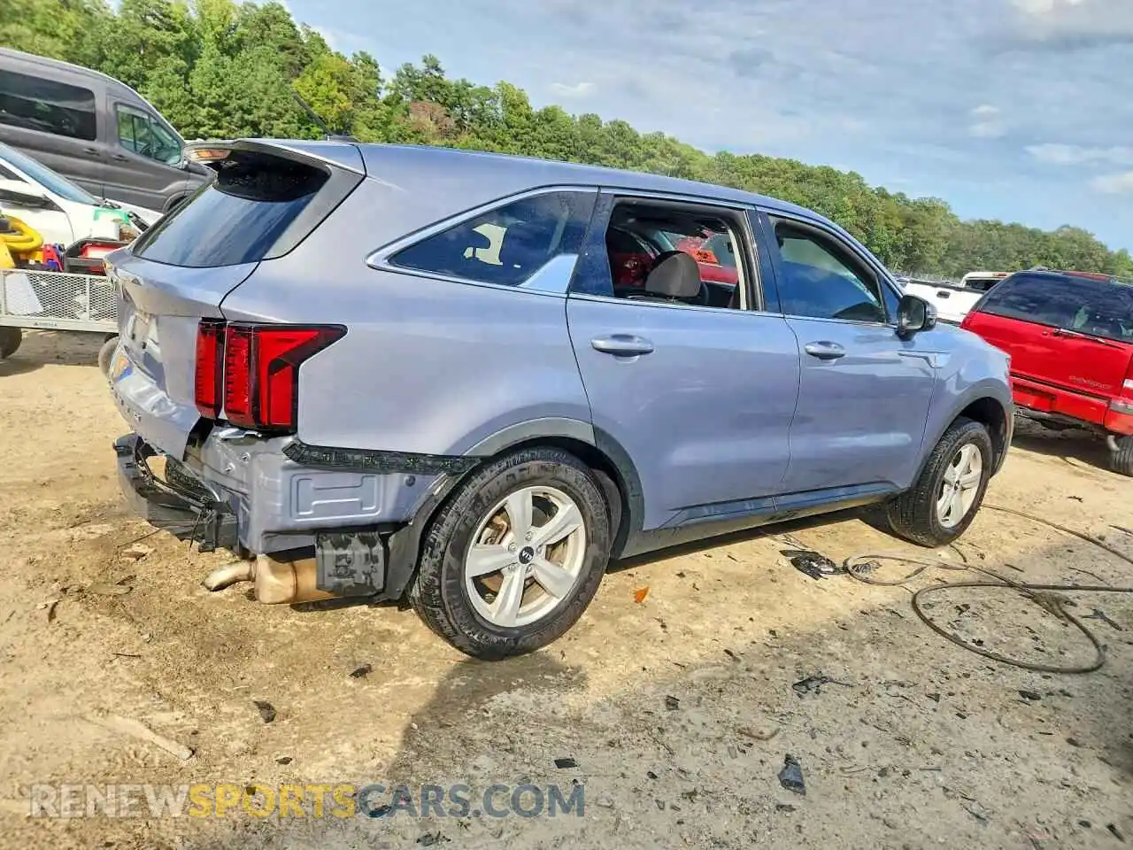 3 fotografías del automóvil dañado 5XYRGDLC2MG036255 KIA SORENTO 2021