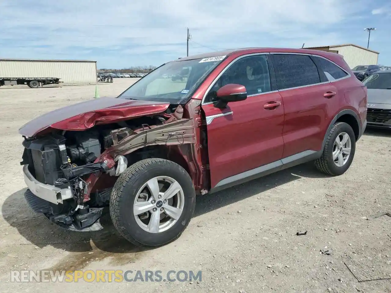1 Photograph of a damaged car 5XYRGDLC6MG045413 KIA SORENTO 2021