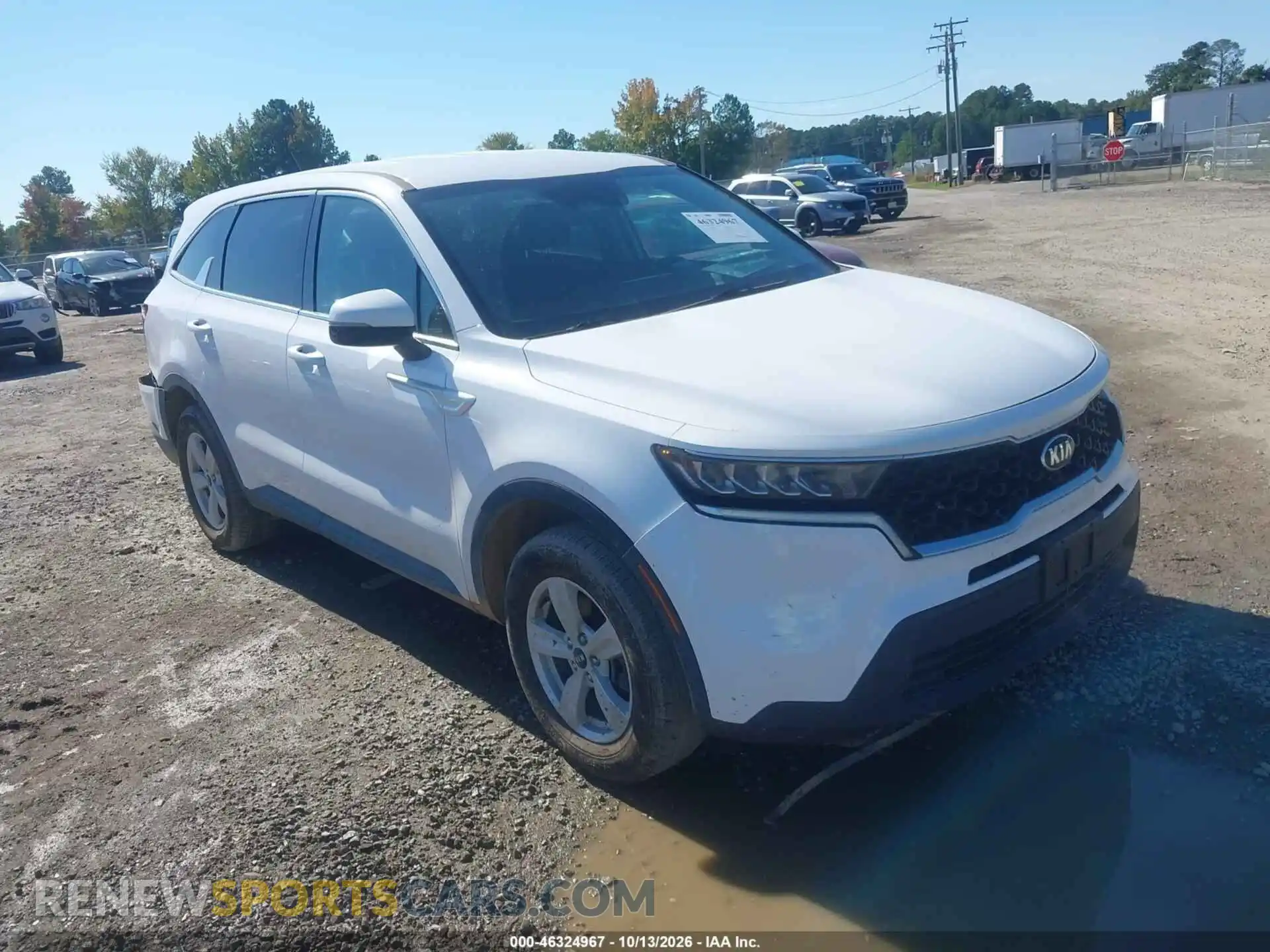 1 Photograph of a damaged car 5XYRGDLC8MG038690 KIA SORENTO 2021