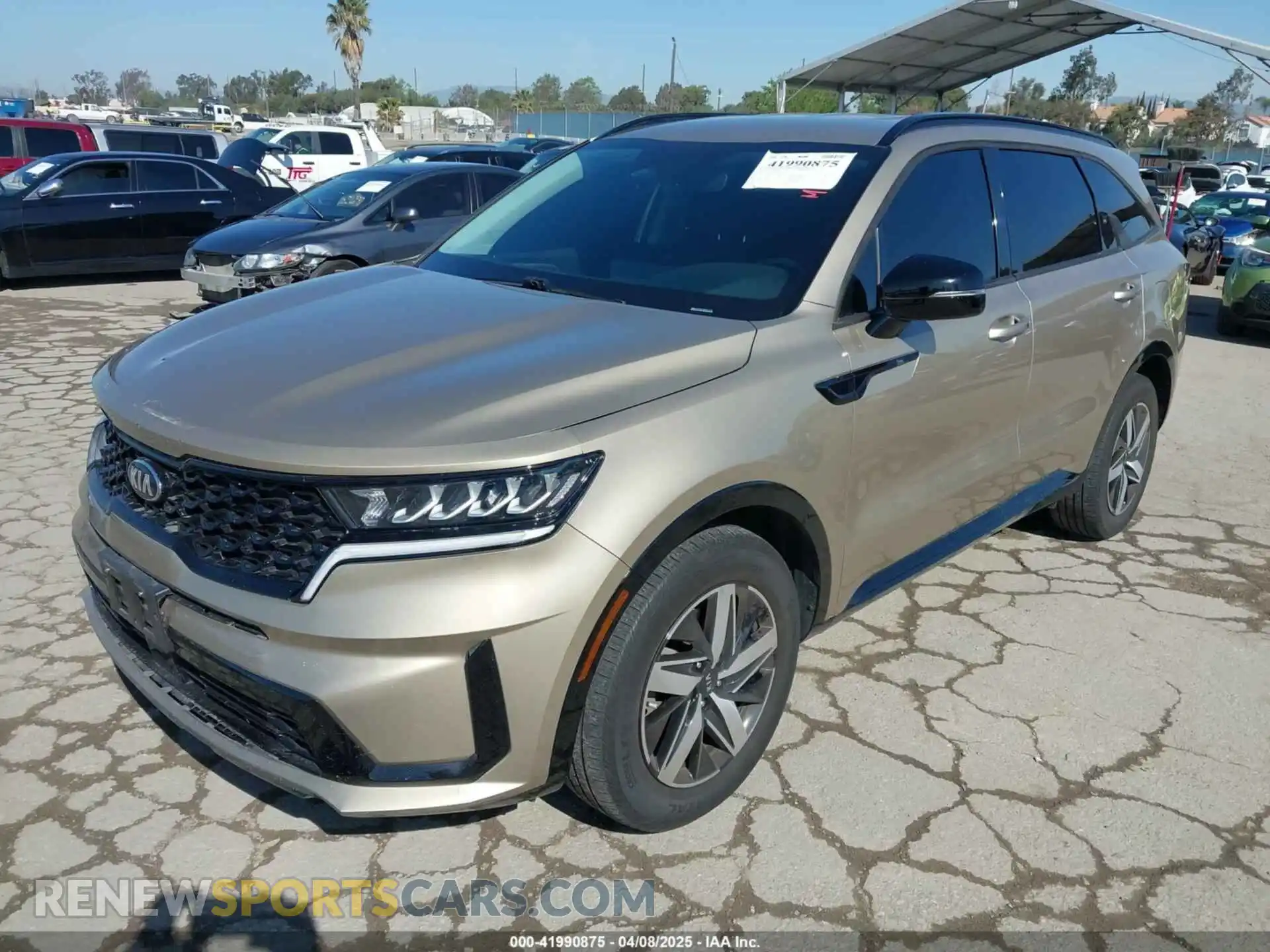 2 Photograph of a damaged car 5XYRH4LF2MG011475 KIA SORENTO 2021