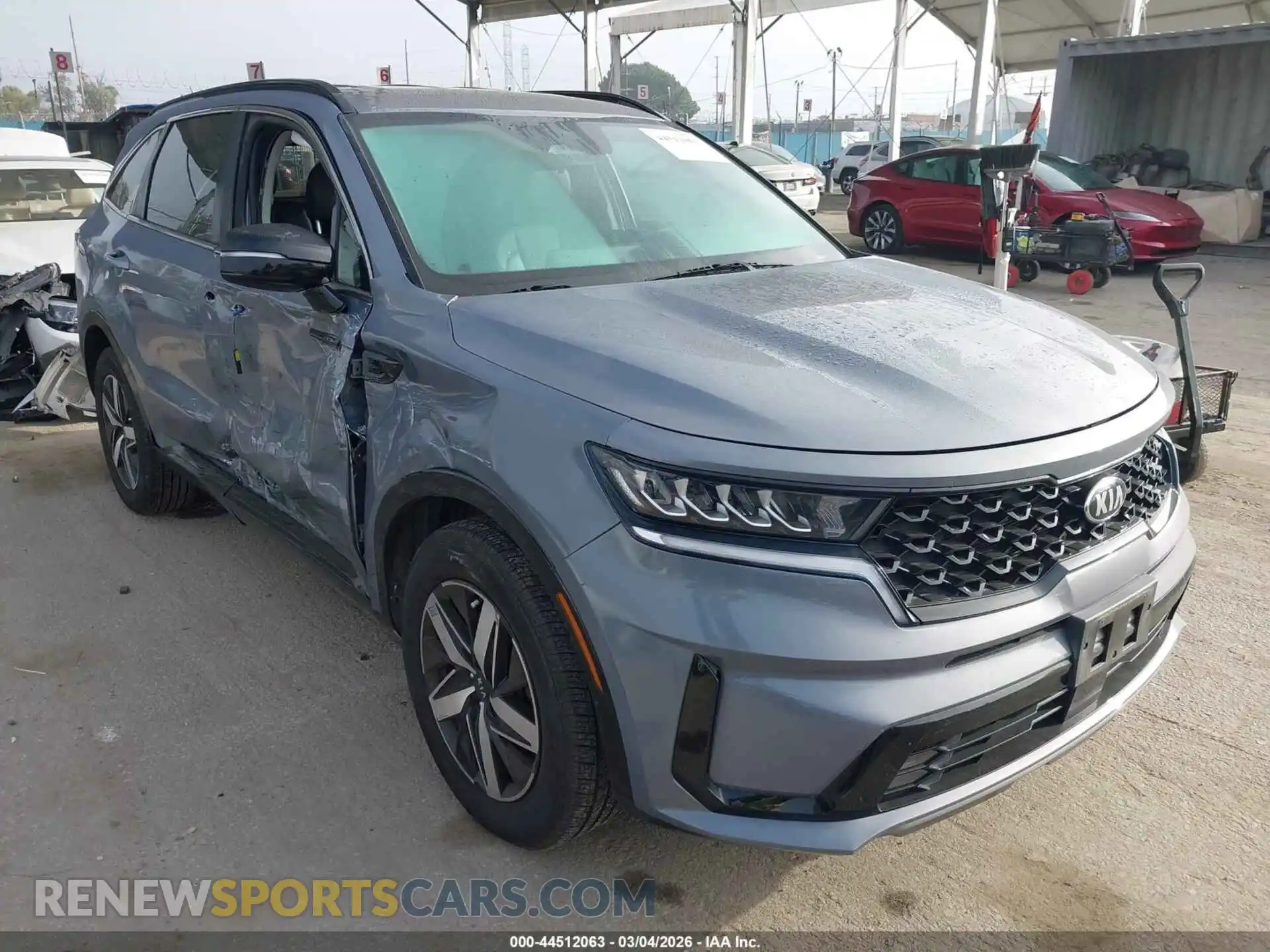 1 Photograph of a damaged car 5XYRH4LF4MG033378 KIA SORENTO 2021
