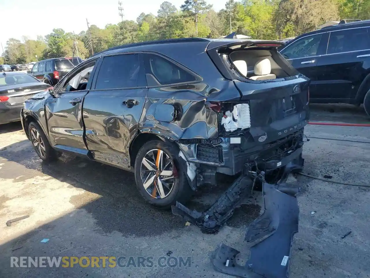 2 Photograph of a damaged car 5XYRH4LF8MG032850 KIA SORENTO 2021