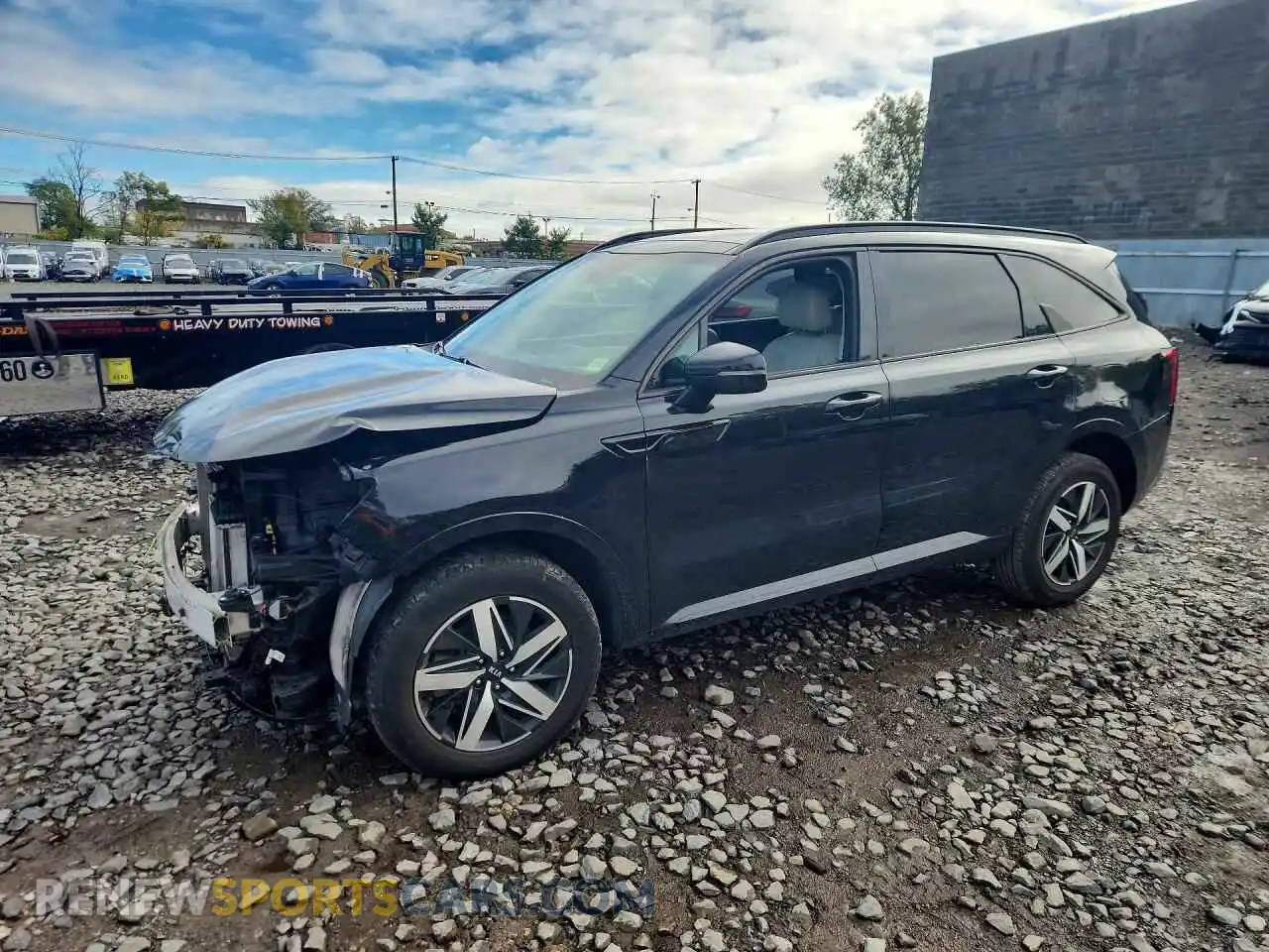 1 Photograph of a damaged car 5XYRHDLF5MG027895 KIA SORENTO 2021