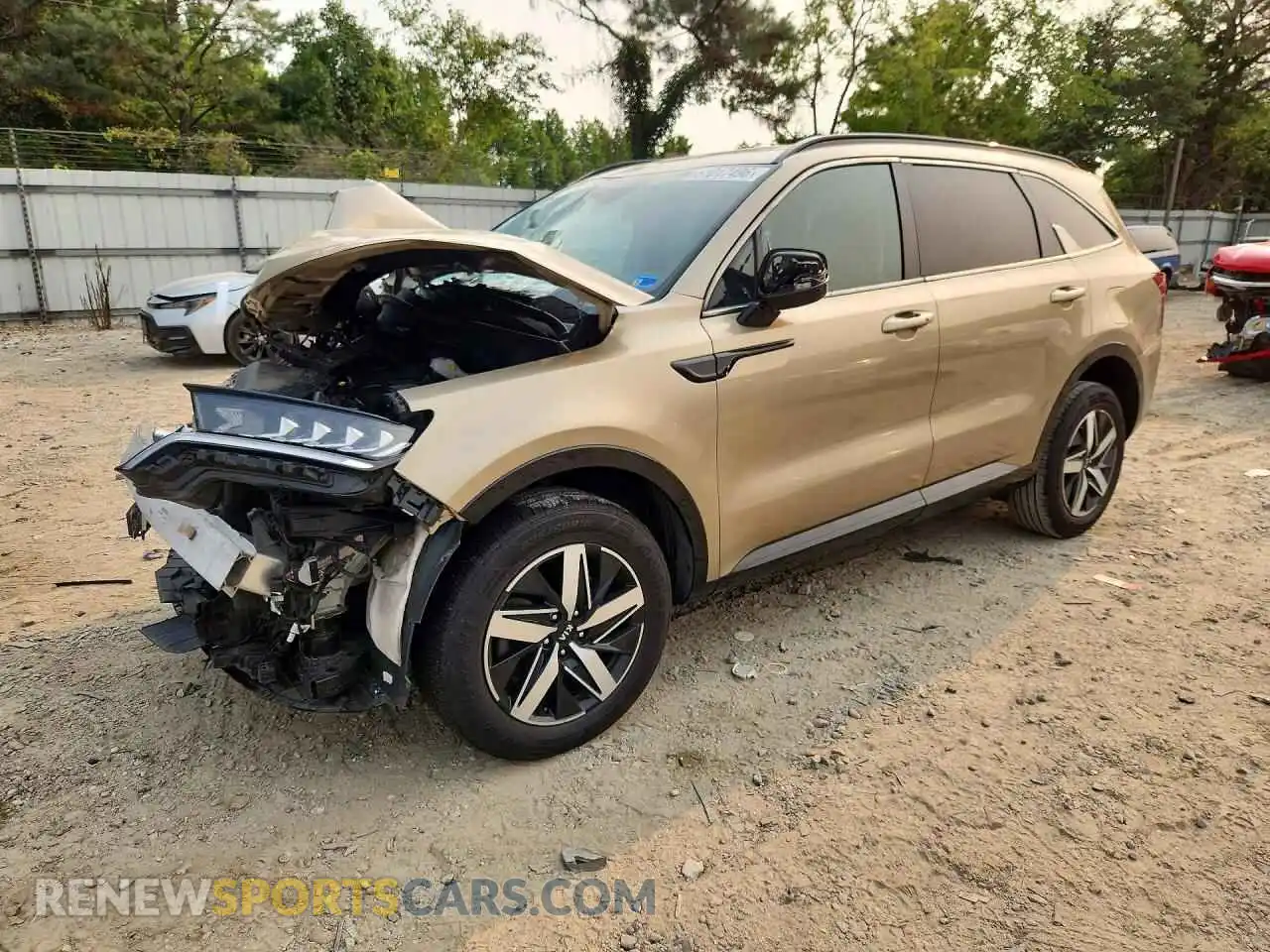 1 fotografías del automóvil dañado 5XYRHDLF5MG064333 KIA SORENTO 2021