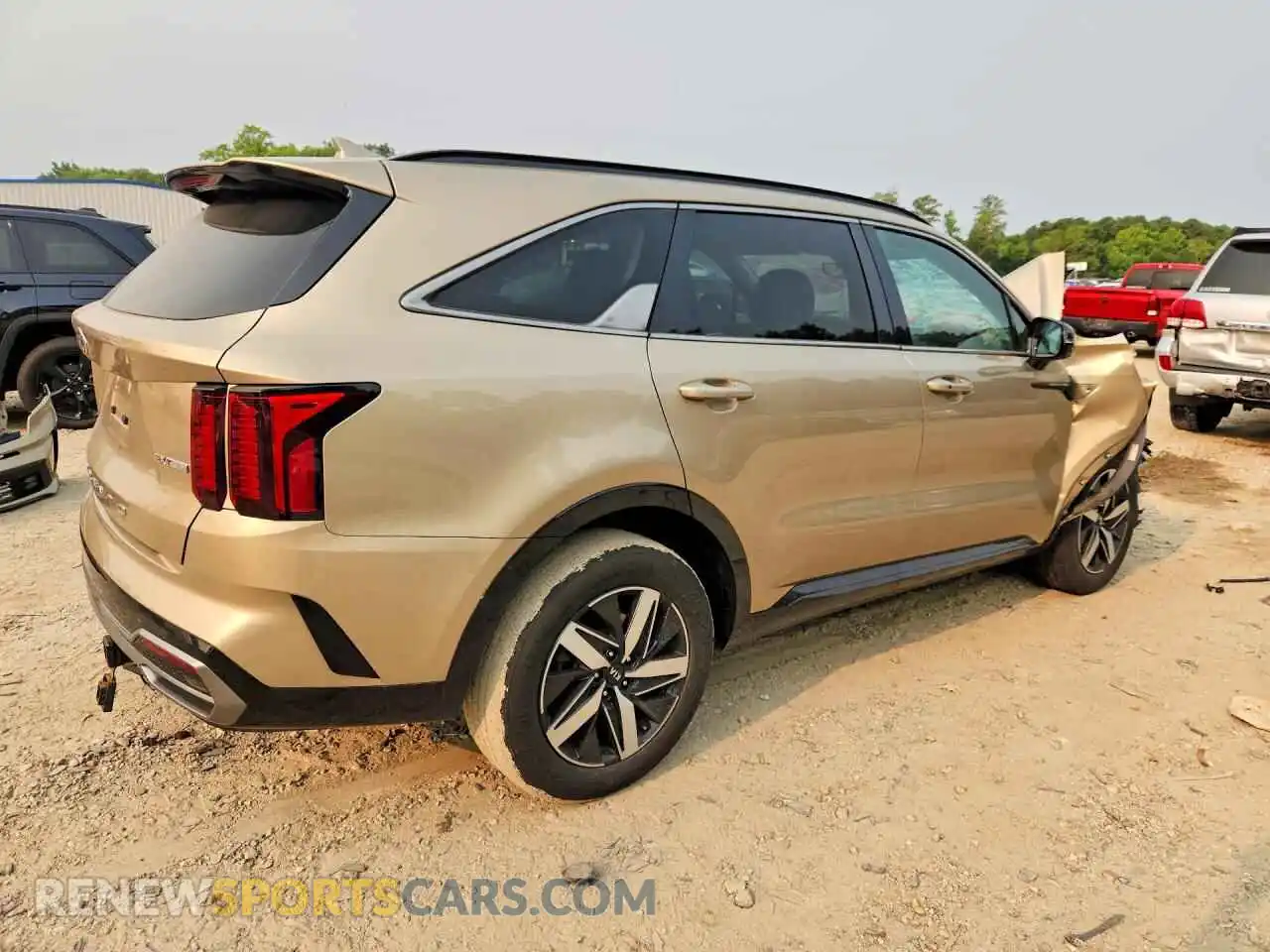 3 fotografías del automóvil dañado 5XYRHDLF5MG064333 KIA SORENTO 2021
