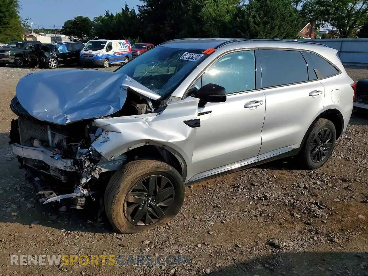 1 Photograph of a damaged car 5XYRHDLF7MG059442 KIA SORENTO 2021