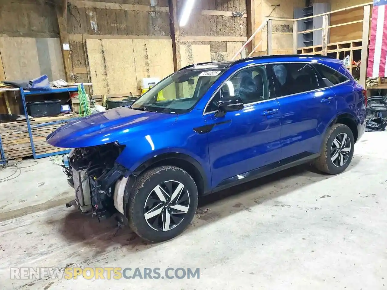 1 Photograph of a damaged car 5XYRHDLF8MG056095 KIA SORENTO 2021