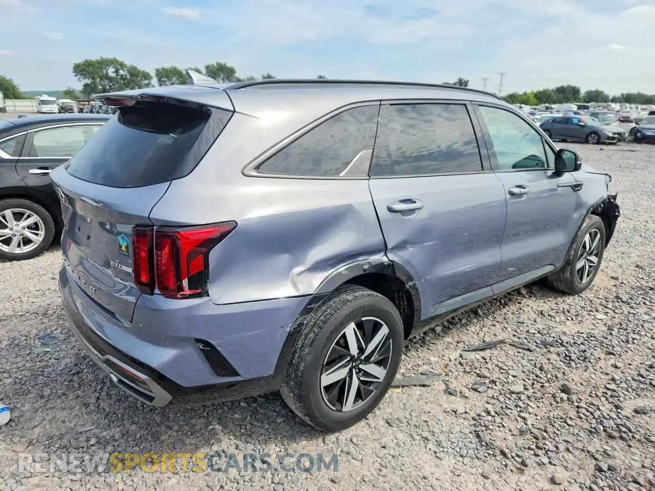 3 fotografías del automóvil dañado 5XYRHDLF9MG012591 KIA SORENTO 2021