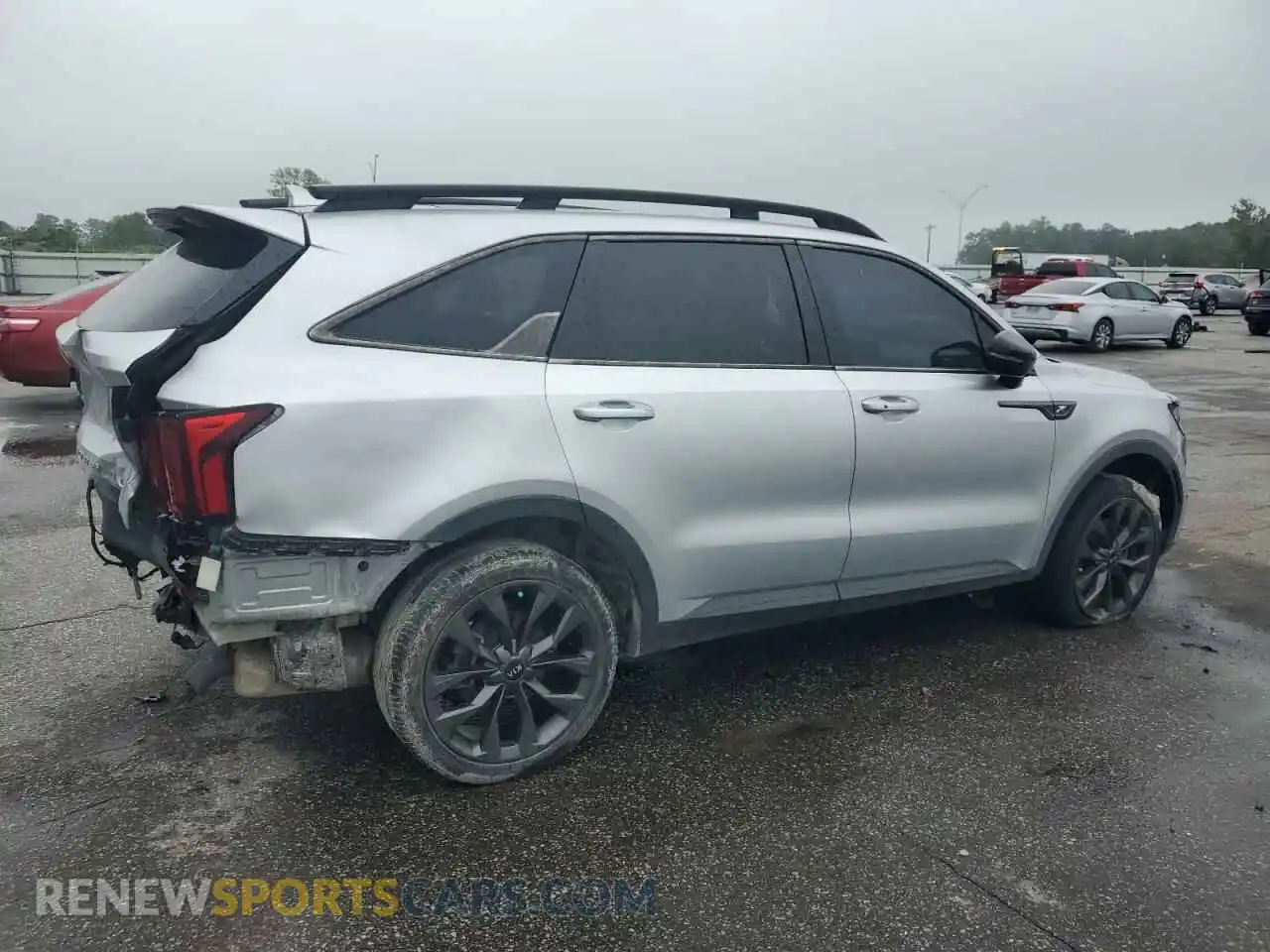 3 fotografías del automóvil dañado 5XYRHDLF9MG071527 KIA SORENTO 2021