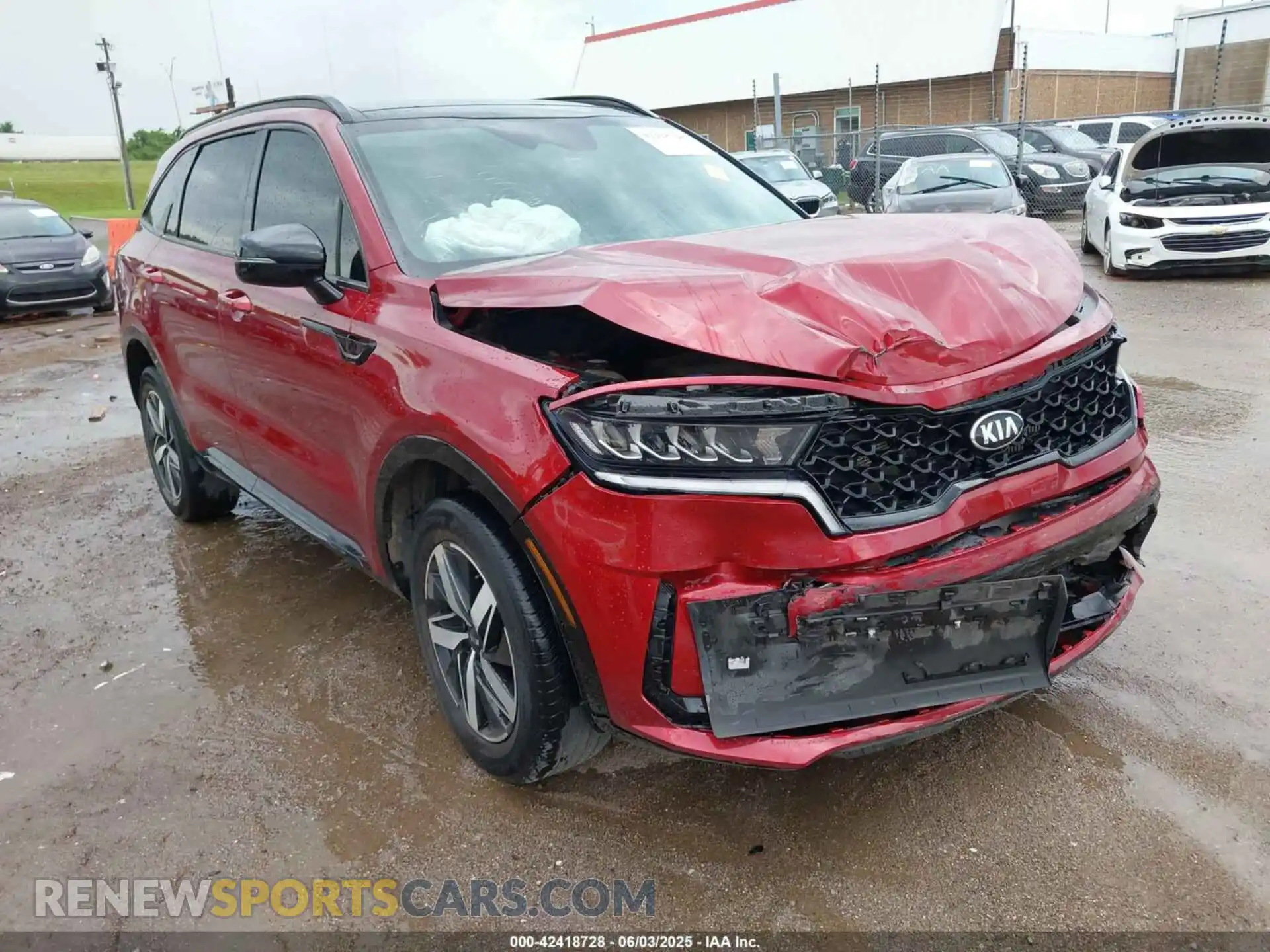 1 fotografías del automóvil dañado 5XYRHDLFXMG027567 KIA SORENTO 2021