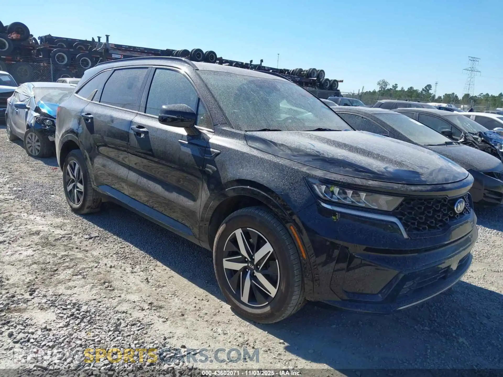 1 Photograph of a damaged car 5XYRHDLFXMG063064 KIA SORENTO 2021