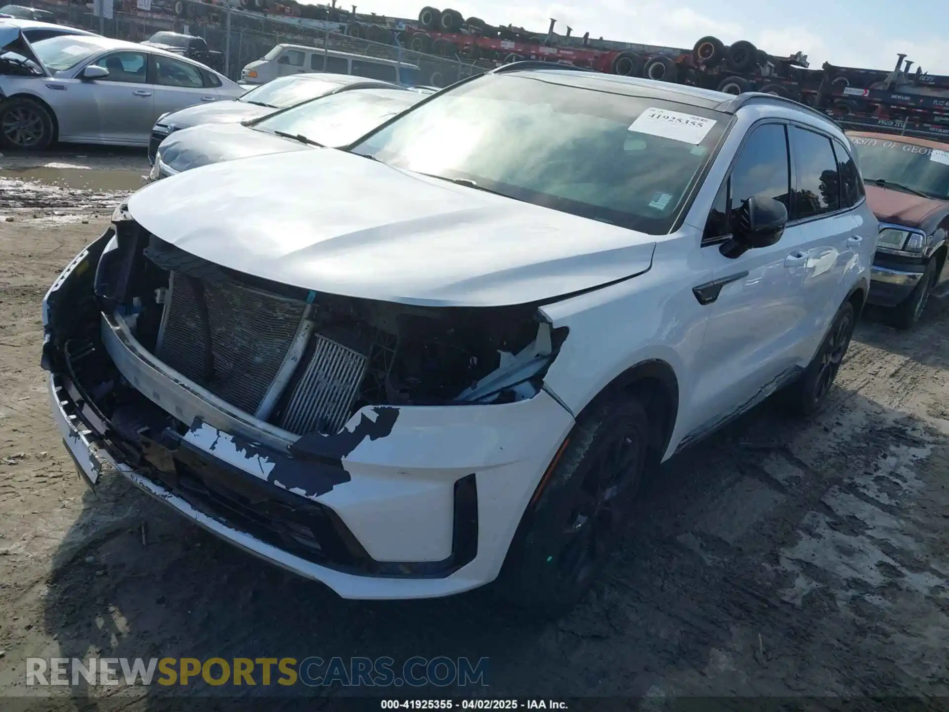 2 Photograph of a damaged car 5XYRK4LF1MG037082 KIA SORENTO 2021