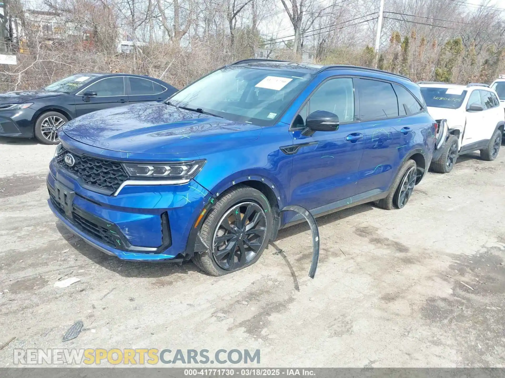 2 Photograph of a damaged car 5XYRK4LF1MG073547 KIA SORENTO 2021